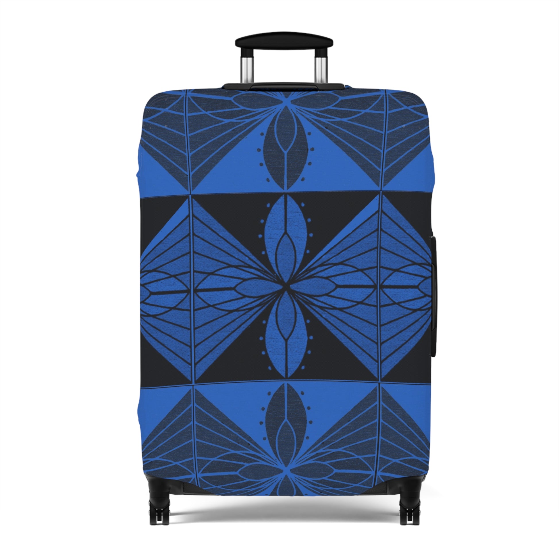 Geometric Blue 2 Luggage Cover - InkLovePrint