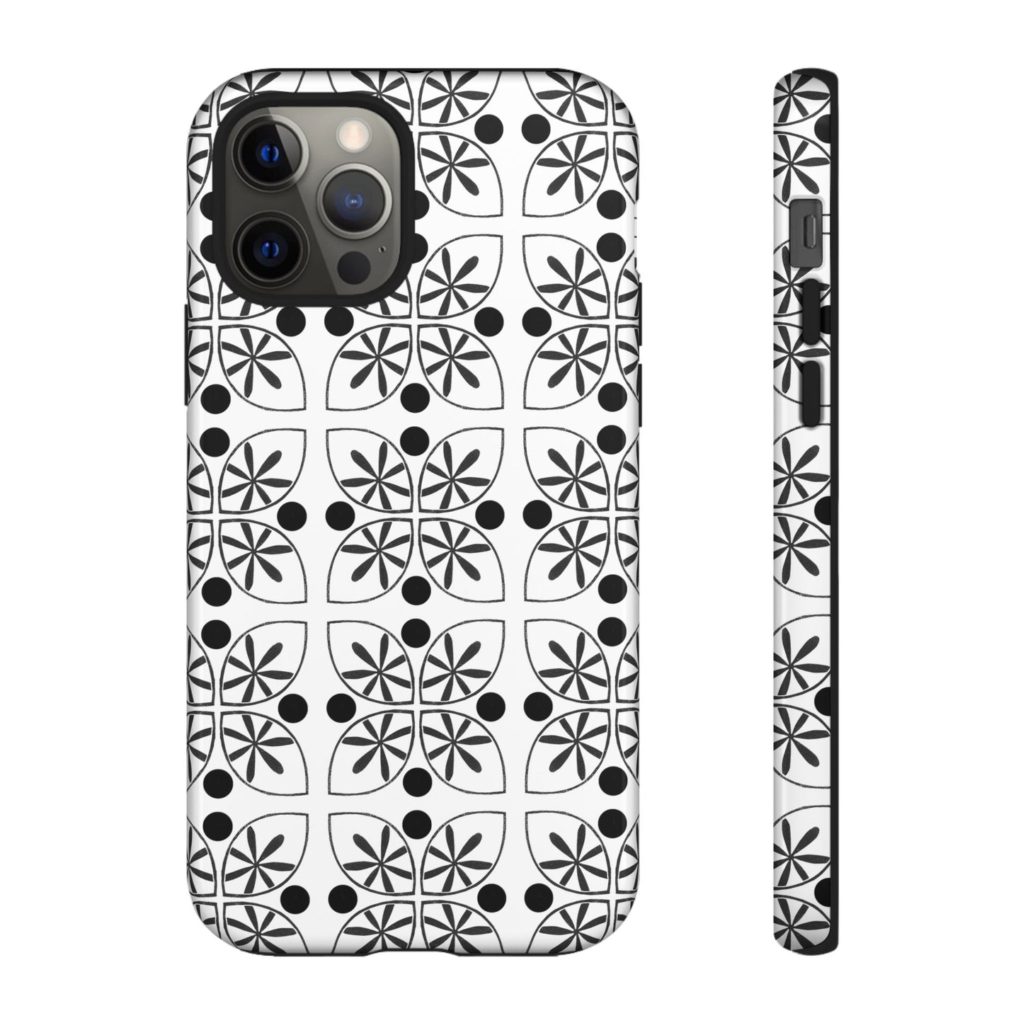 Black Flower Phone case - InkLovePrint