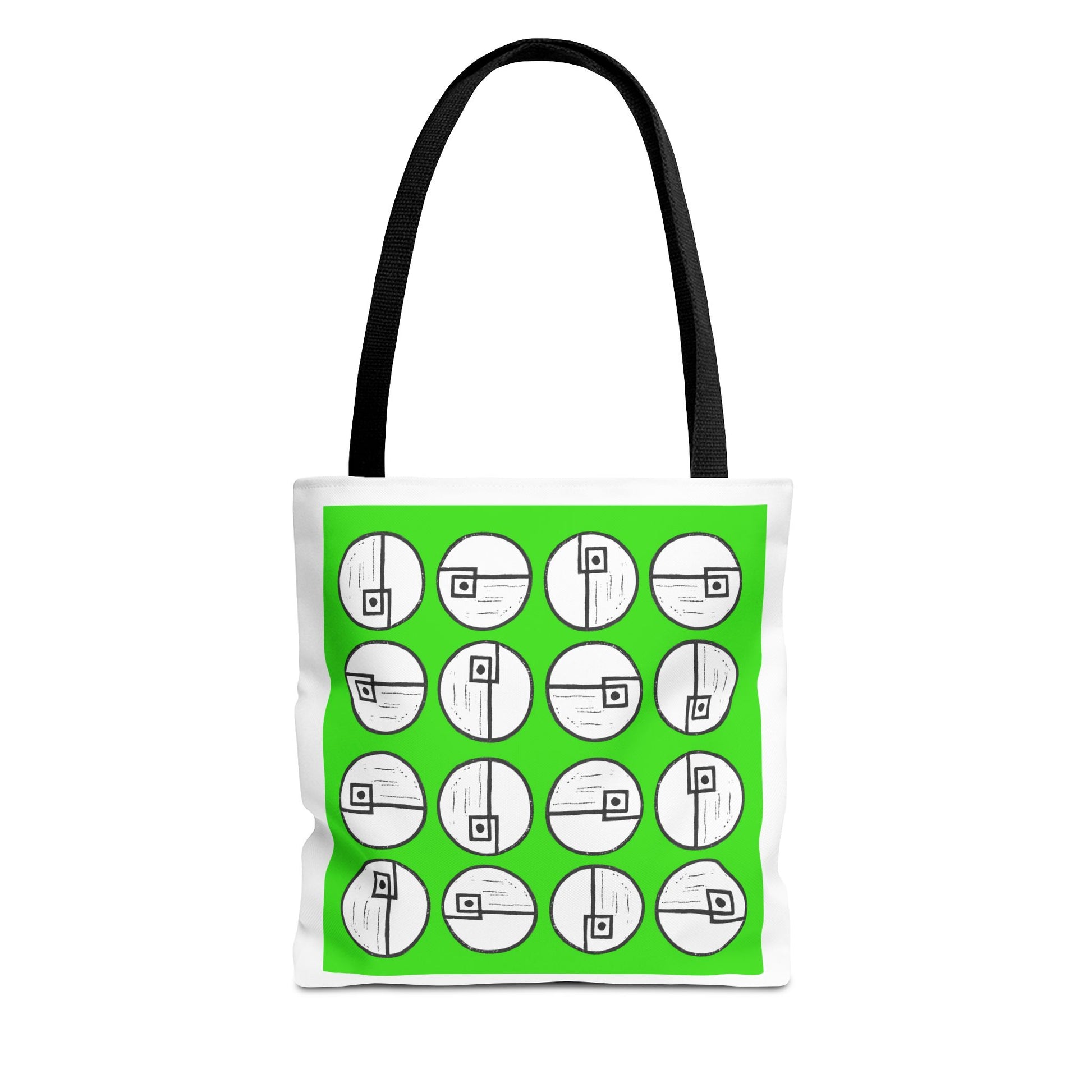 Rotating Rectangle Green Tote Bag - InkLovePrint
