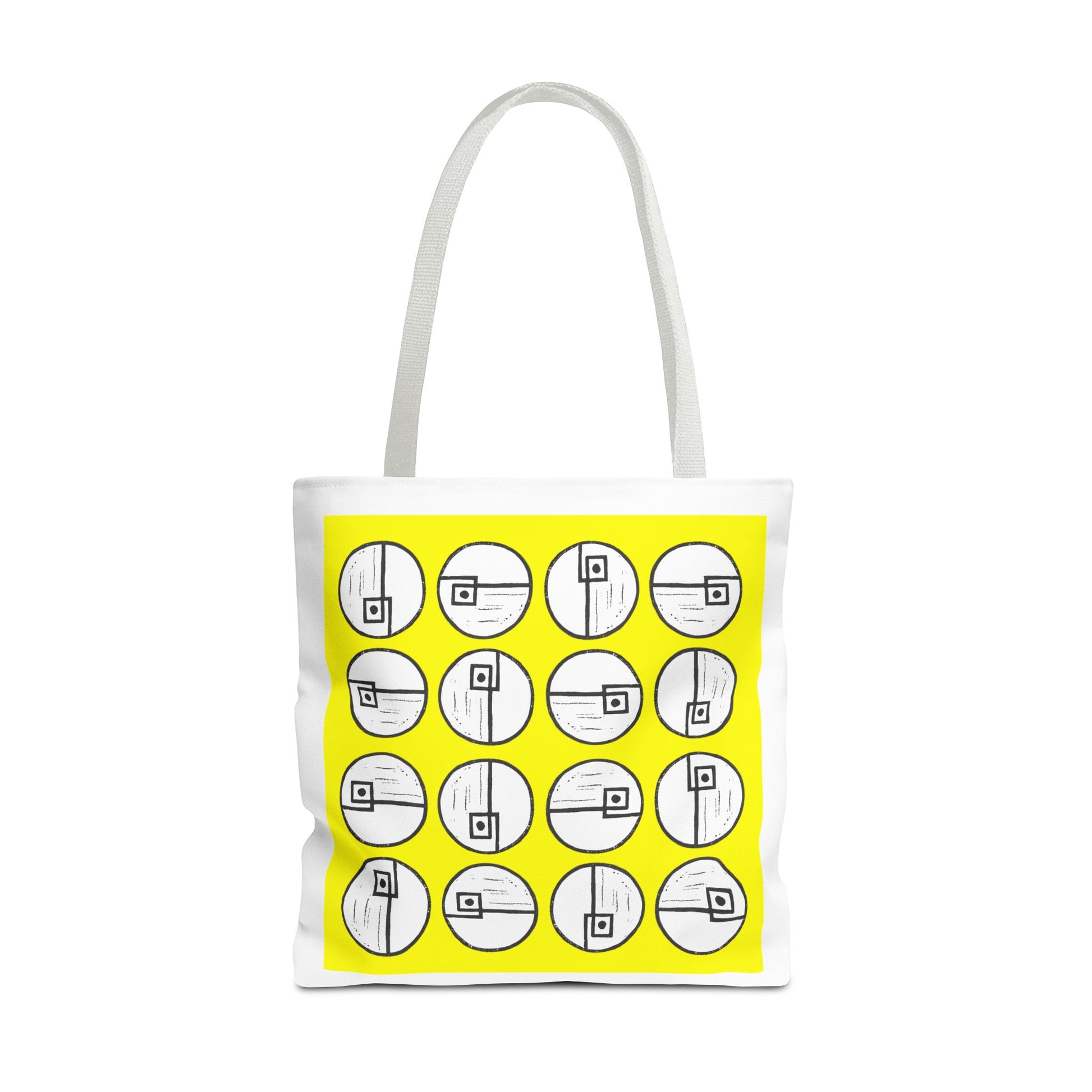 Rotating Rectangle Yellow Tote Bag - InkLovePrint
