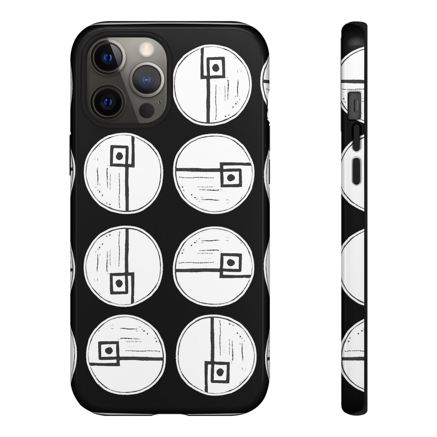 Rotating Rectangle Blue Phone case - InkLovePrint