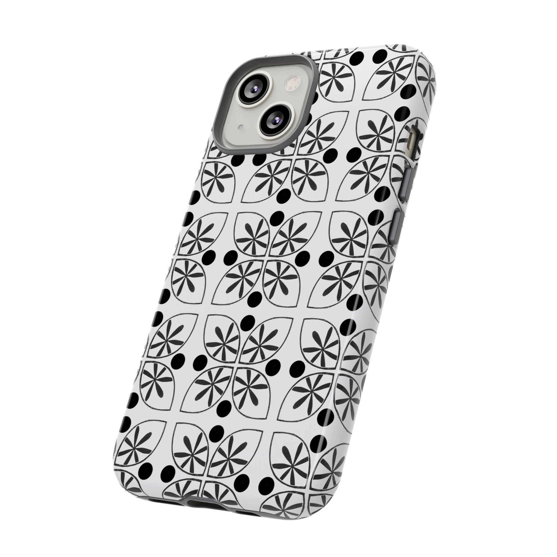 Black Flower Phone case - InkLovePrint