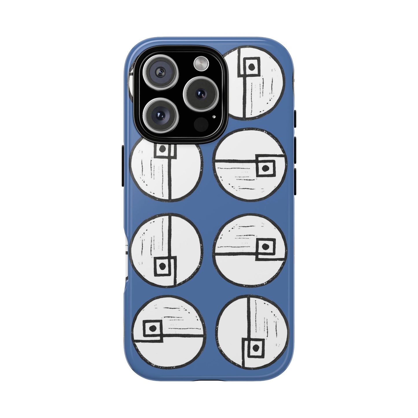 Rotating Rectangle Blue Phone case - InkLovePrint