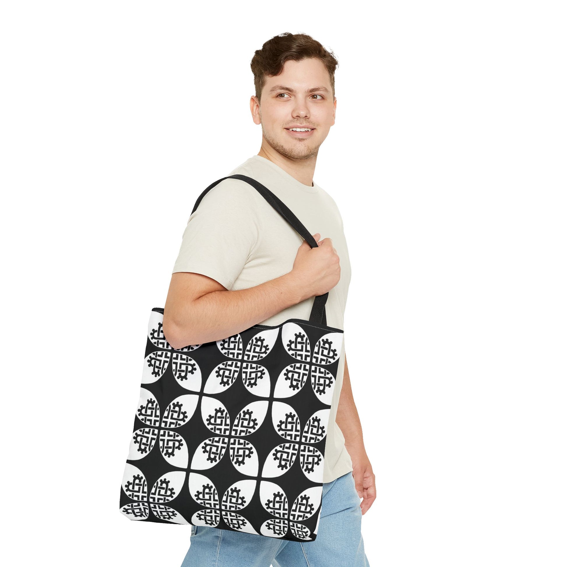 Celtic Heart Tote Bag Black - InkLovePrint