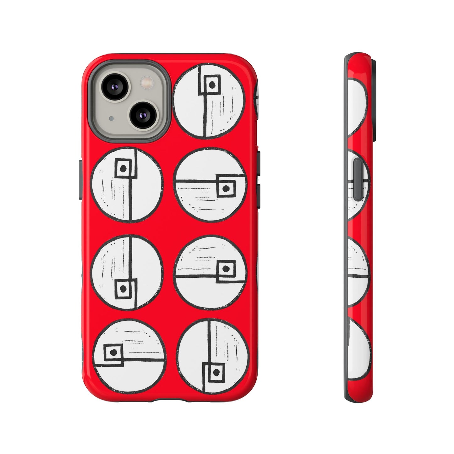 Rotating Rectangle Red - Phone case - InkLovePrint