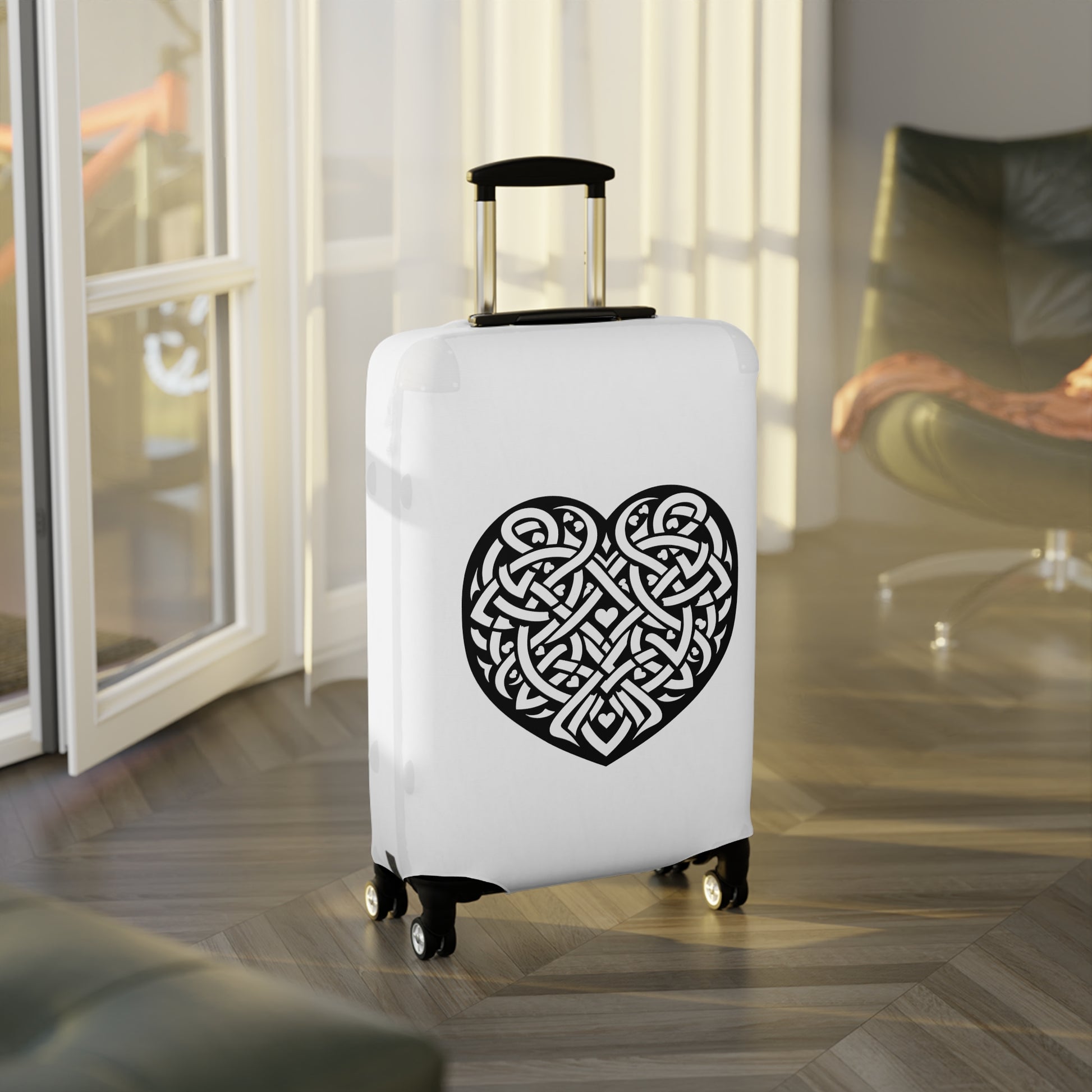 Celtic Valentine Luggage Cover - InkLovePrint
