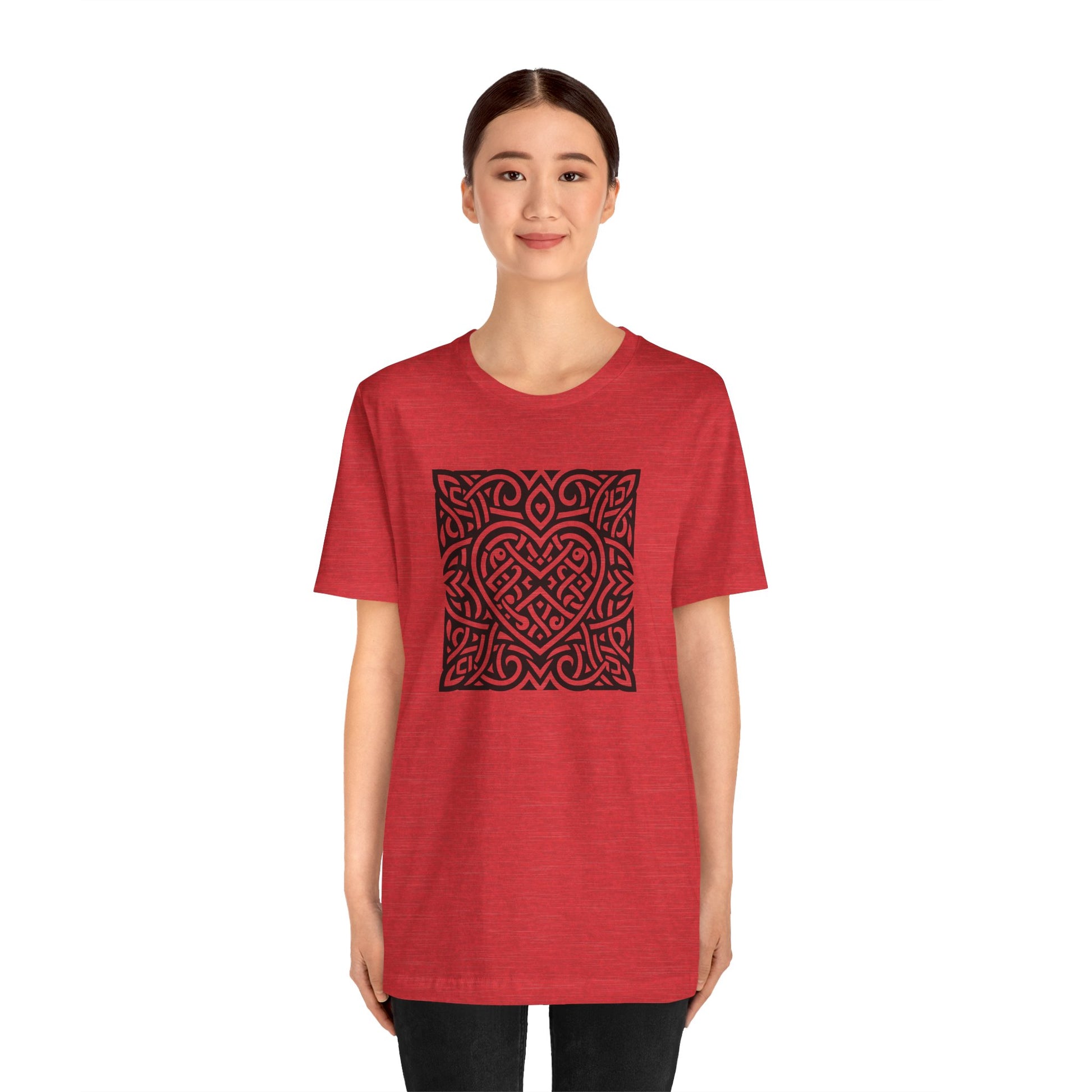 Celtic Heart - Square Unisex T-Shirt - InkLovePrint
