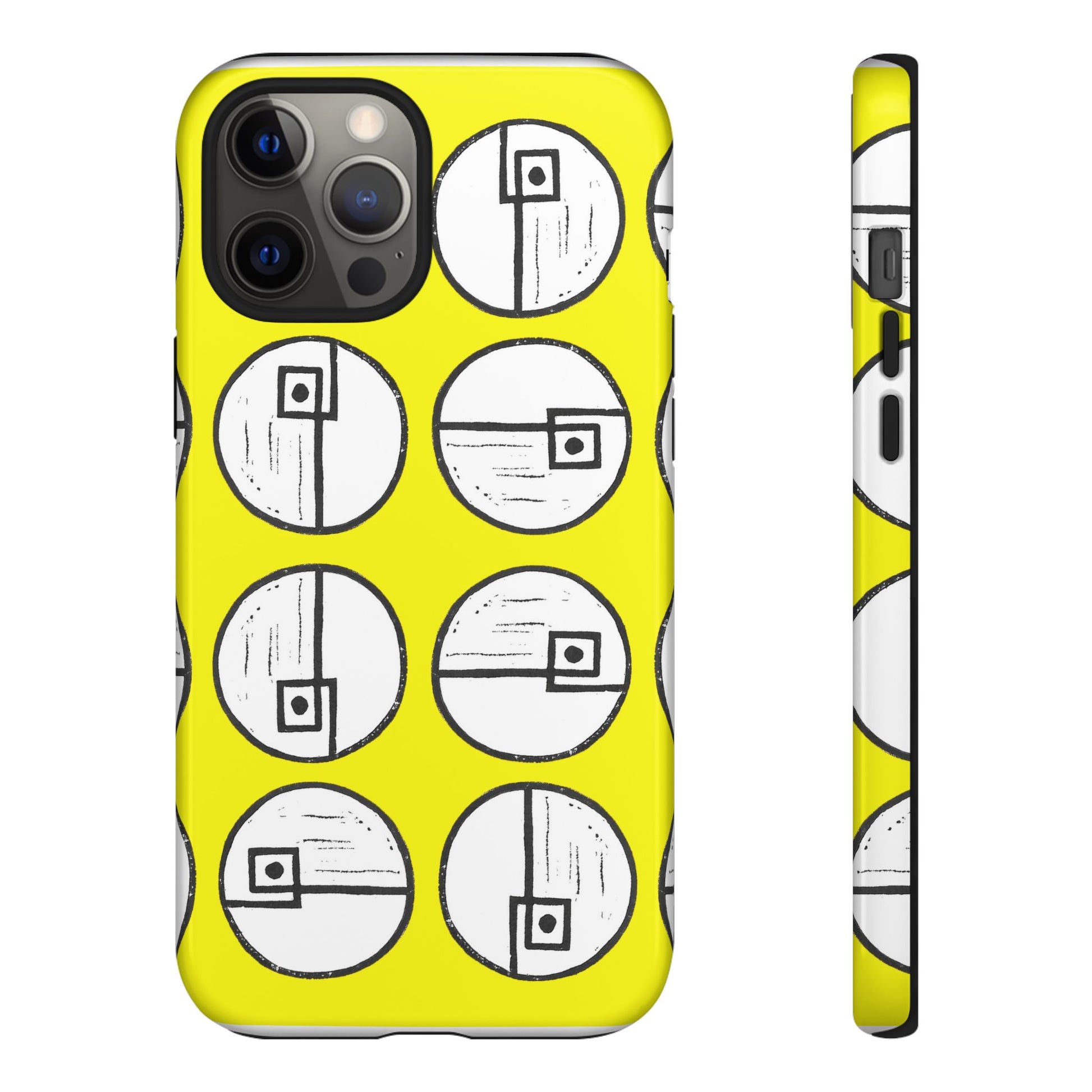 Rotating Rectangle Yellow Phone case - InkLovePrint