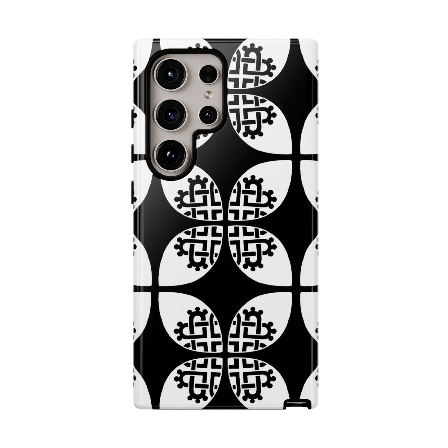 Celtic Heart - Black Phone case