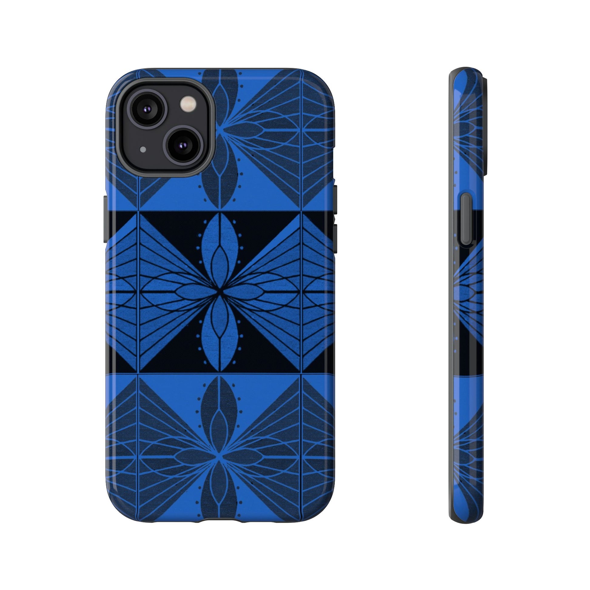 Geometric Blue 2 Phone case - InkLovePrint