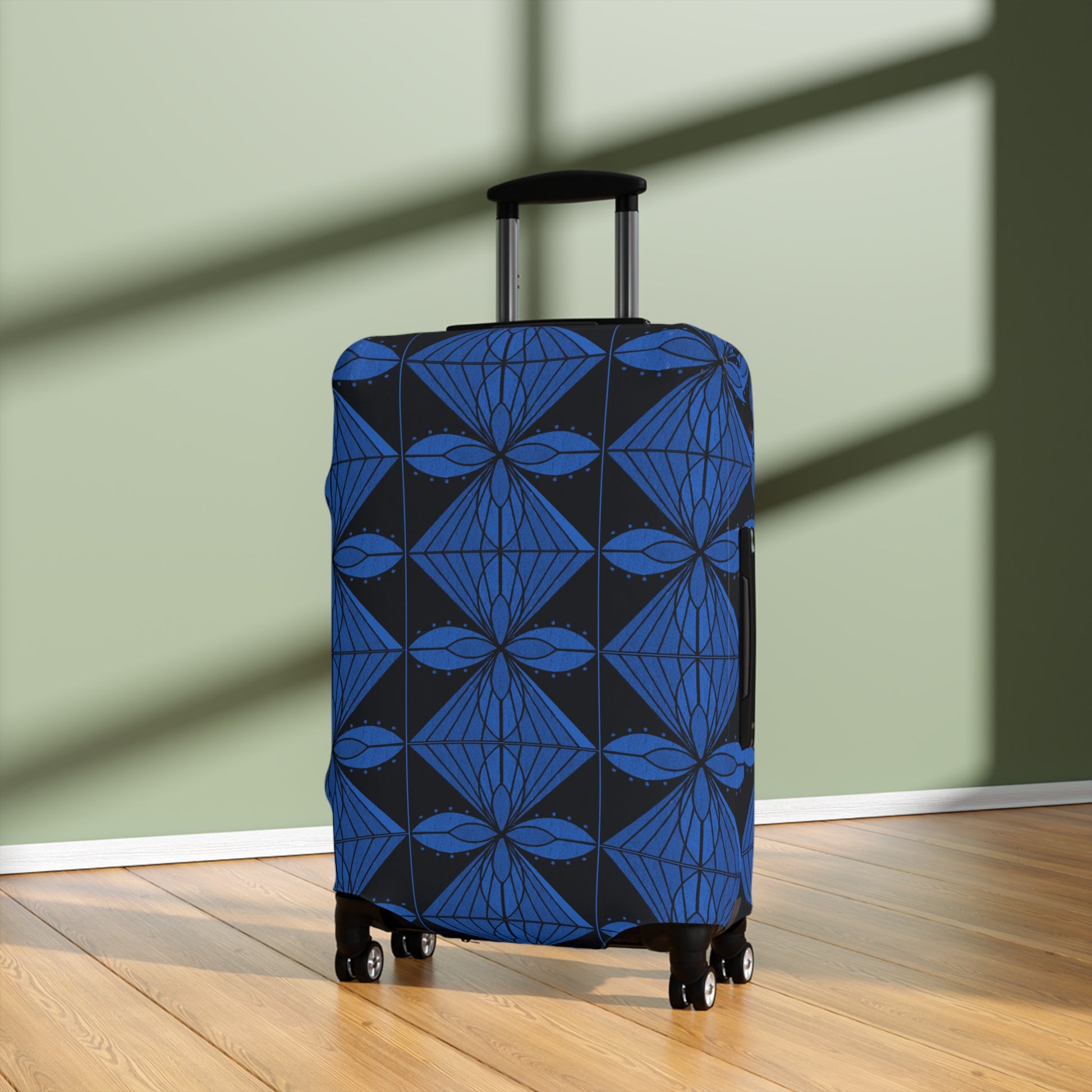 Geometric Blue 1 Luggage Cover - InkLovePrint