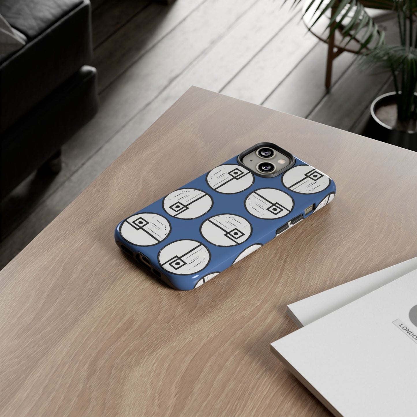 Rotating Rectangle Blue Phone case - InkLovePrint