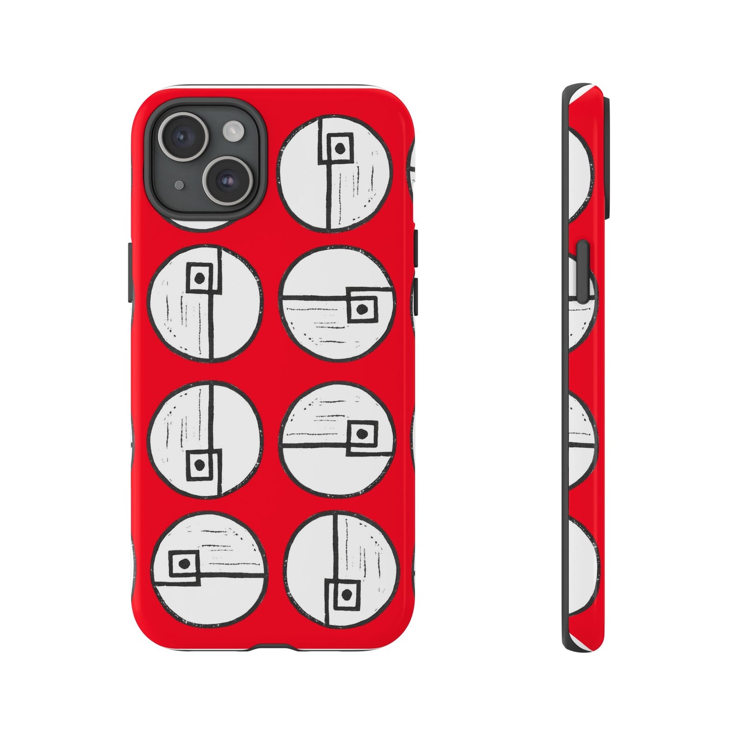 Rotating Rectangle Red - Phone case - InkLovePrint