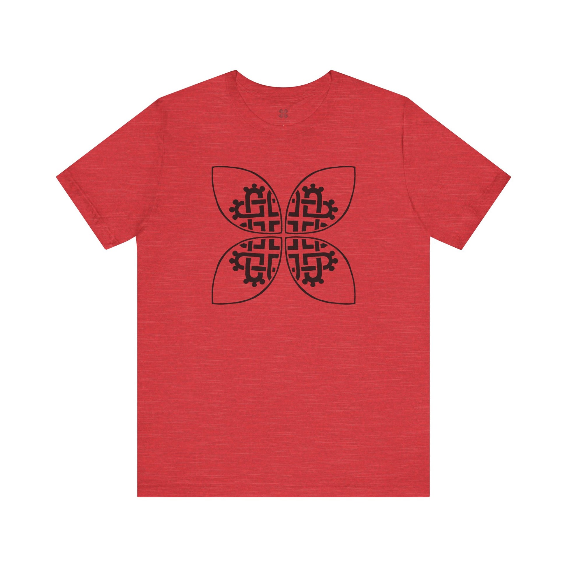 Celtic Heart Motif Black Design T-Shirt - InkLovePrint