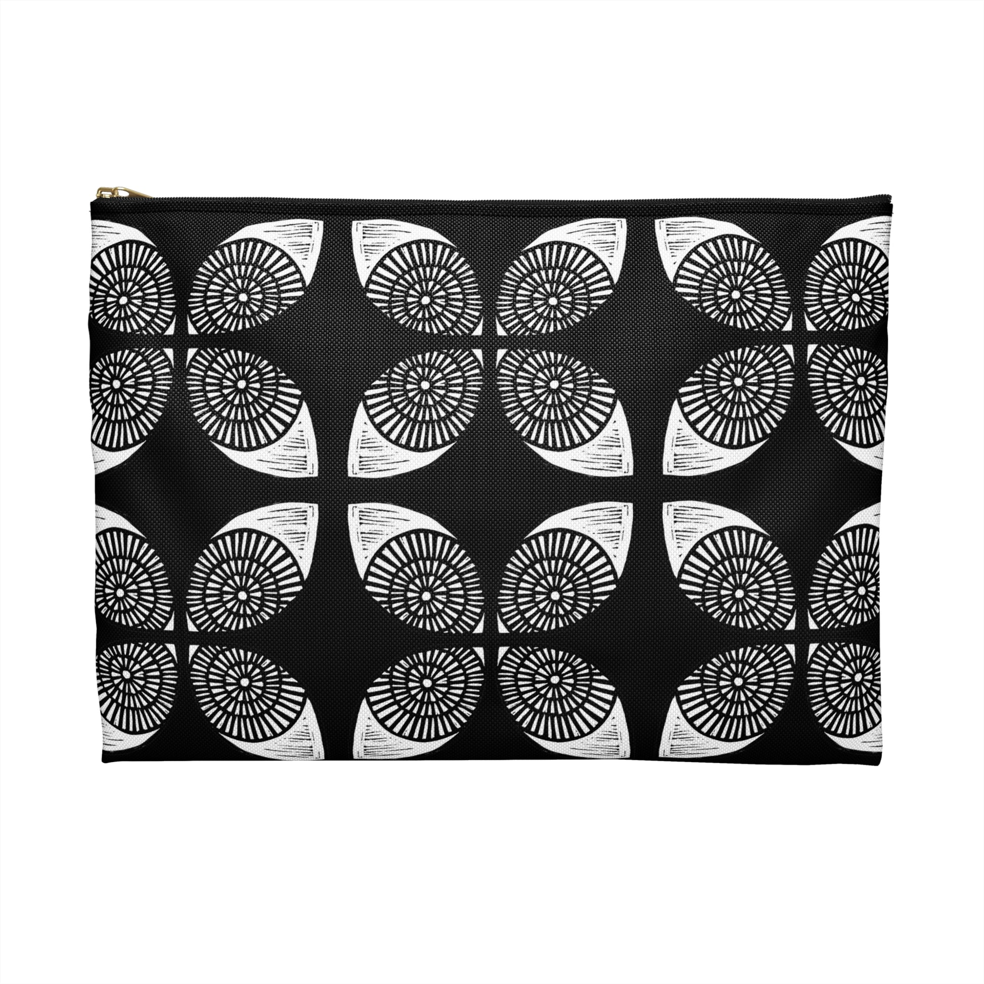 Circle Accessory Bag Black - InkLovePrint