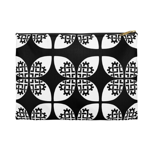 Celtic Heart Accessory Bag Black - InkLovePrint