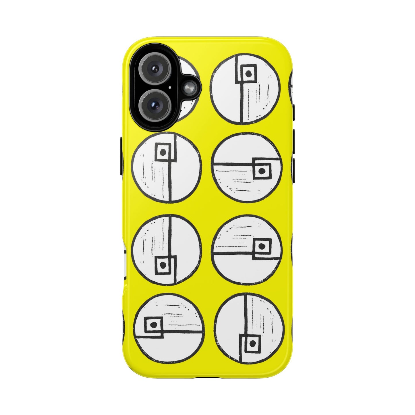 Rotating Rectangle Yellow Phone case - InkLovePrint