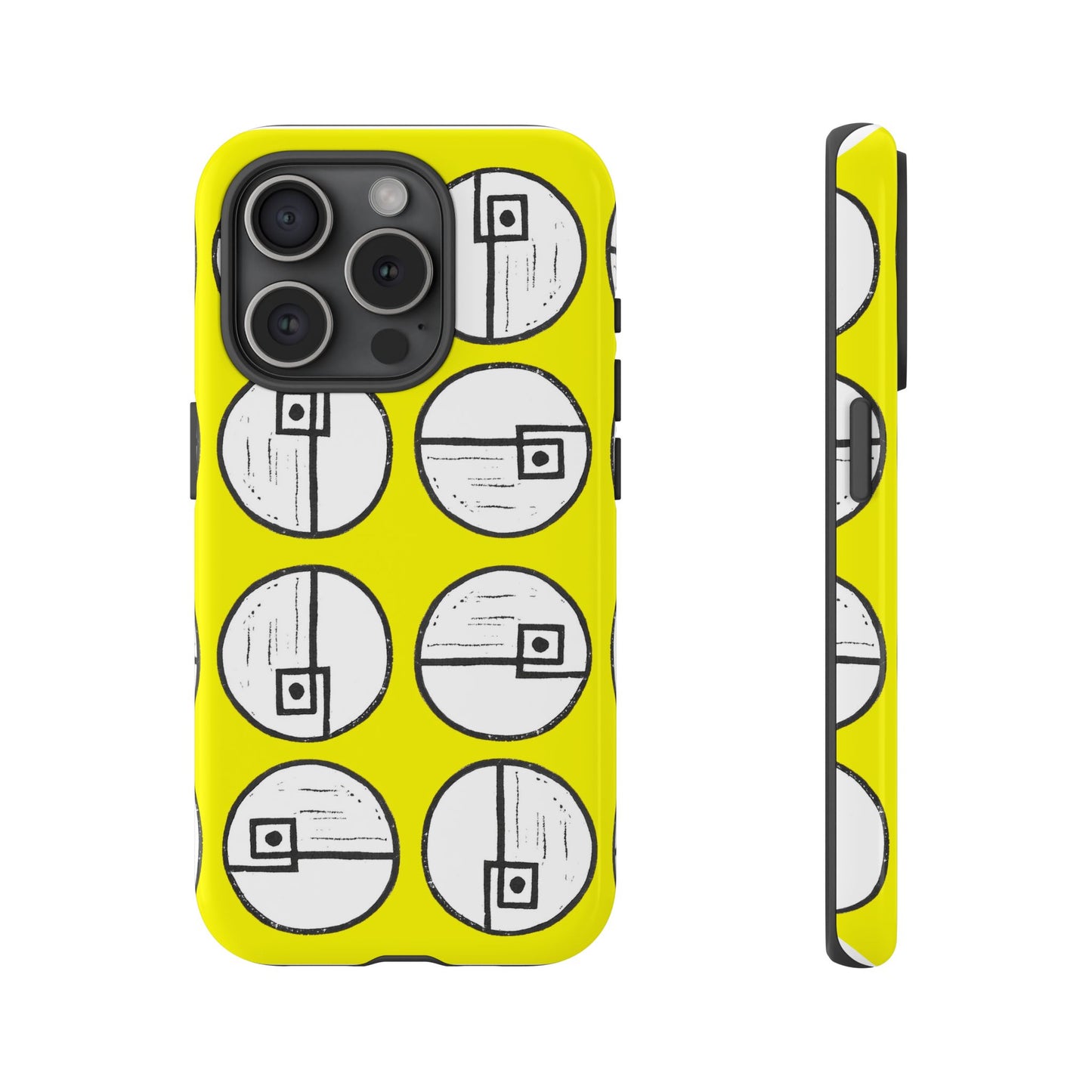 Rotating Rectangle Yellow Phone case - InkLovePrint