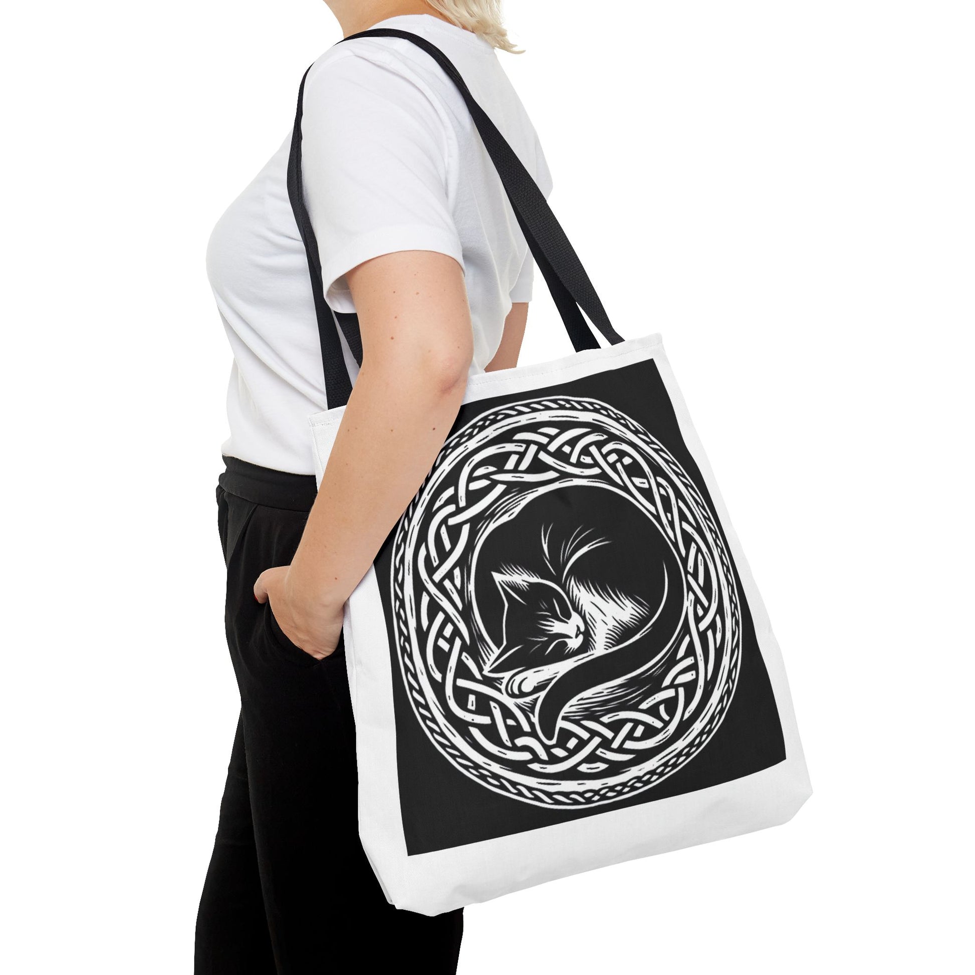 Celtic Cat Tote Bag - InkLovePrint