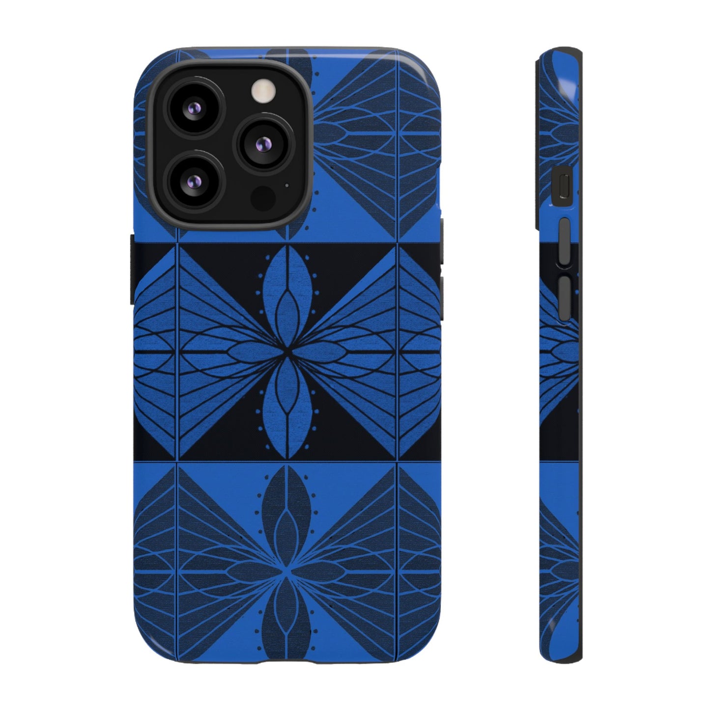 Geometric Blue 2 Phone case - InkLovePrint