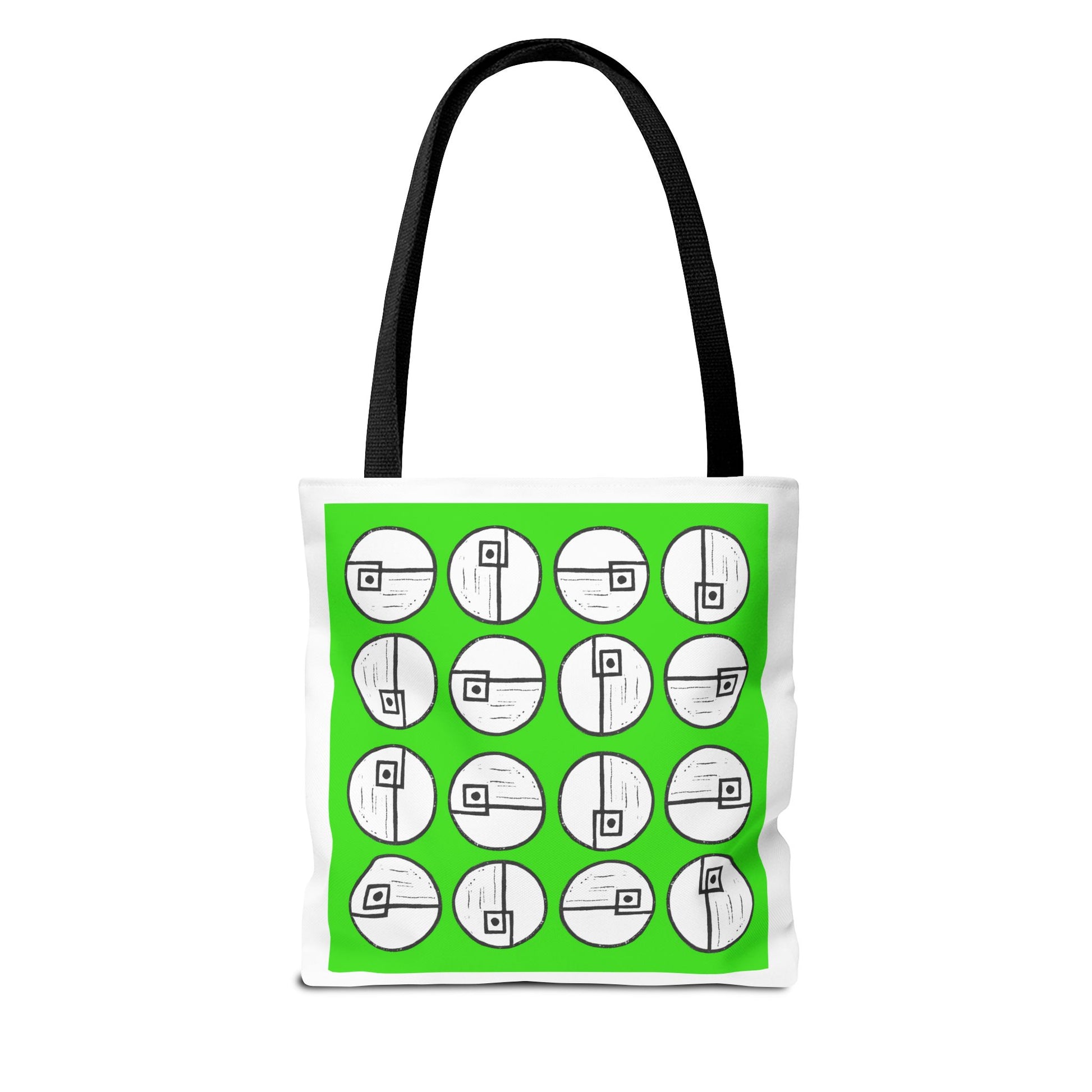 Rotating Rectangle Green Tote Bag - InkLovePrint