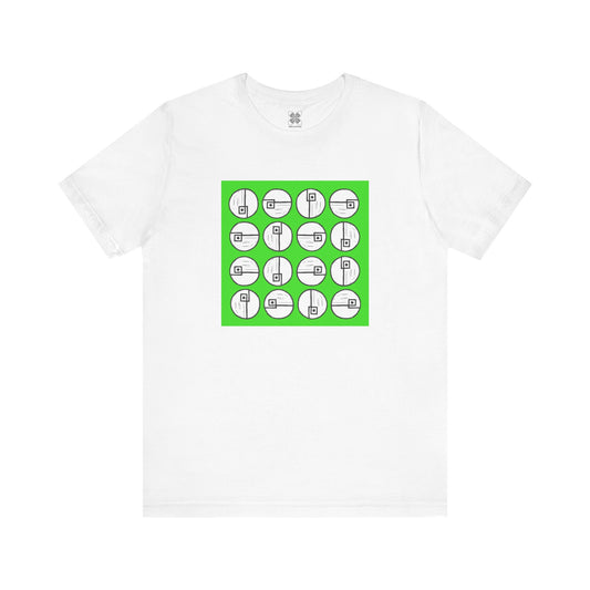 Rotating Rectangle on Green - InkLovePrint