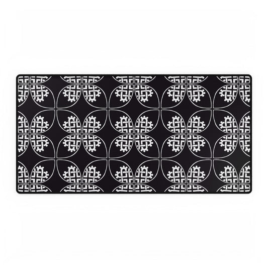 Celtic Heart Desk Mat Black - InkLovePrint