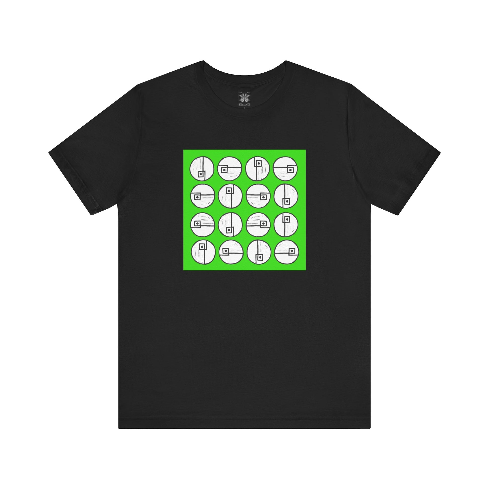 Rotating Rectangle on Green - InkLovePrint