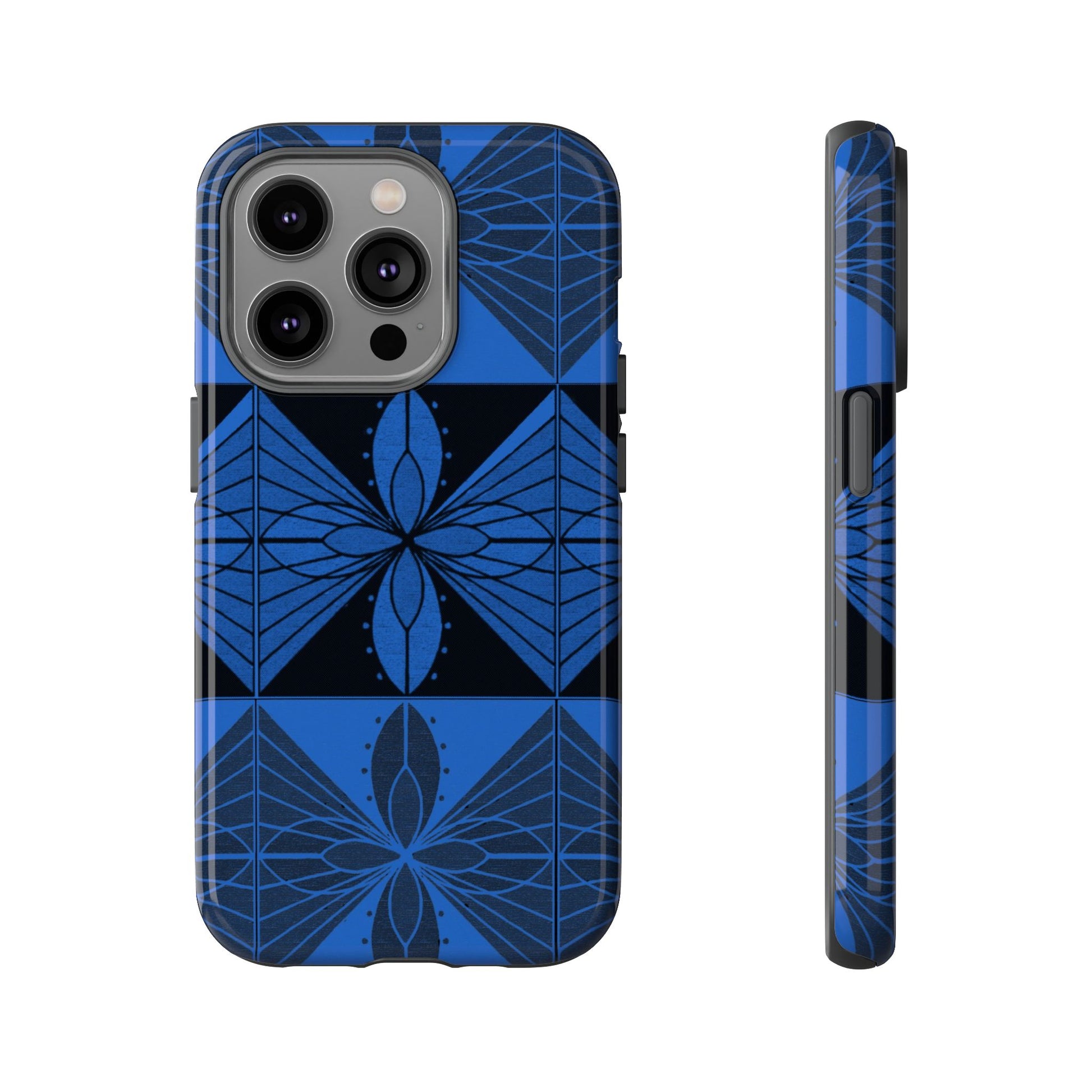 Geometric Blue 2 Phone case - InkLovePrint