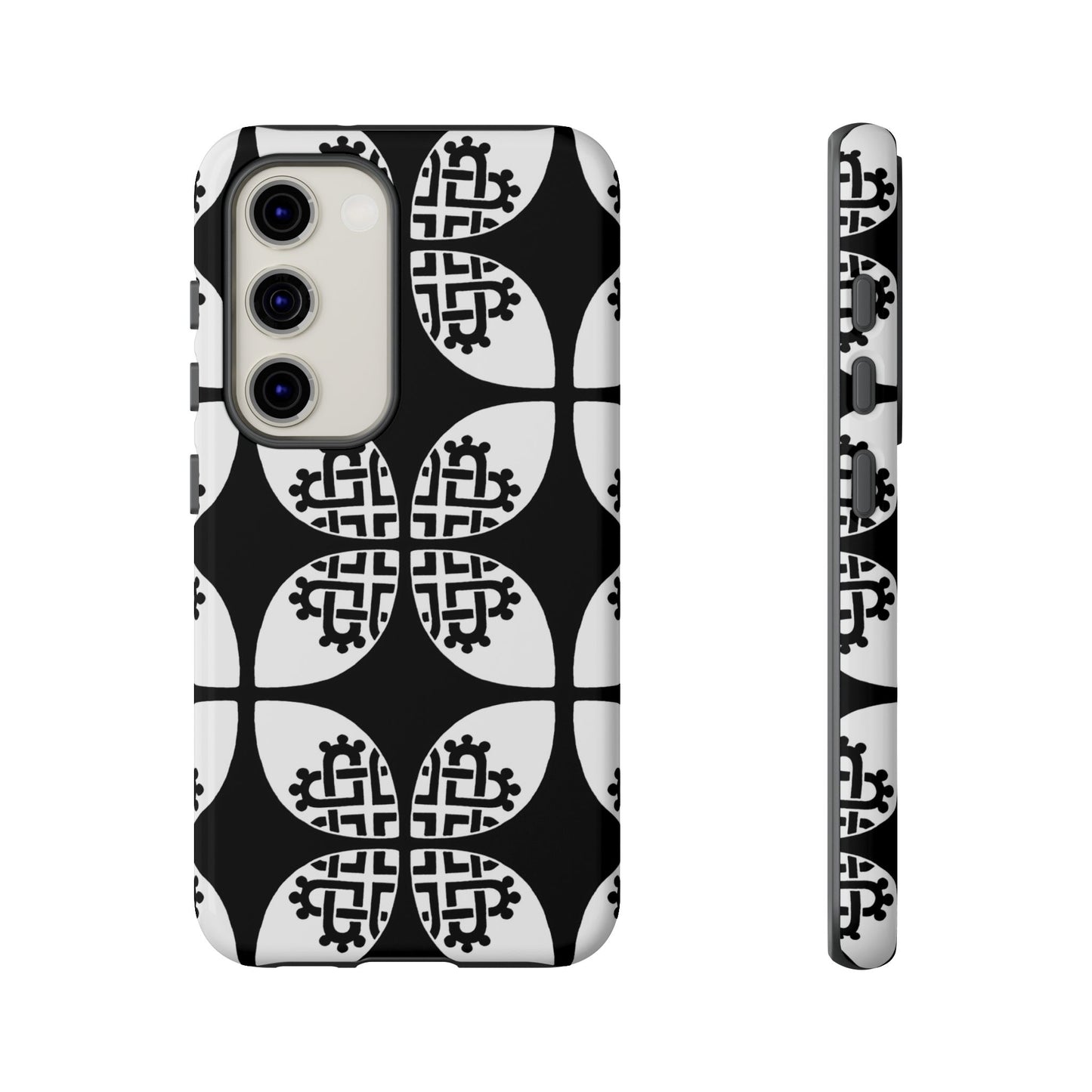Celtic Heart - Black Phone case