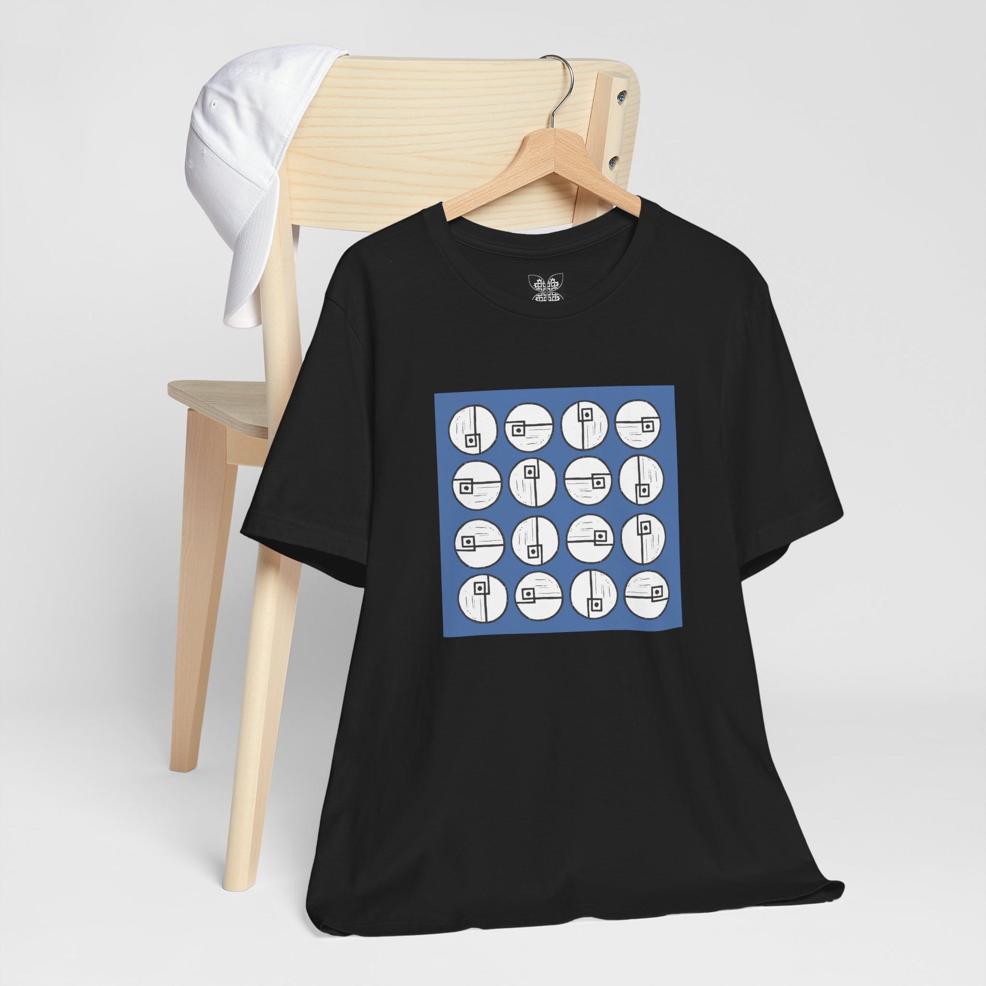 Rotating Rectangle on Blue - InkLovePrint