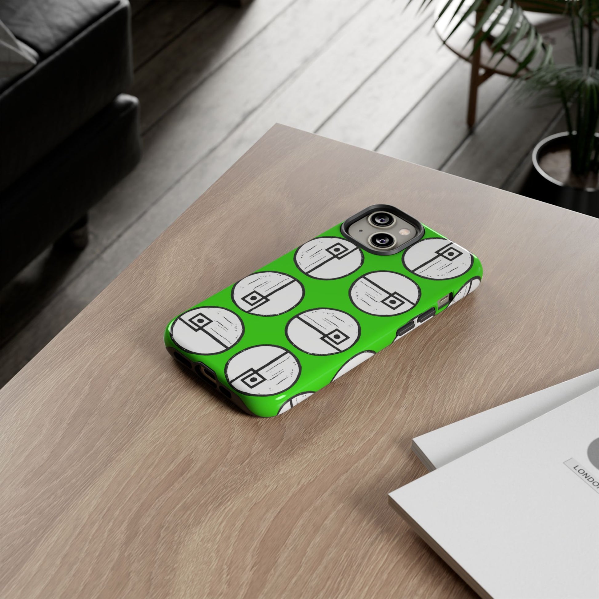 Rotating Rectangle Green Phone case - InkLovePrint