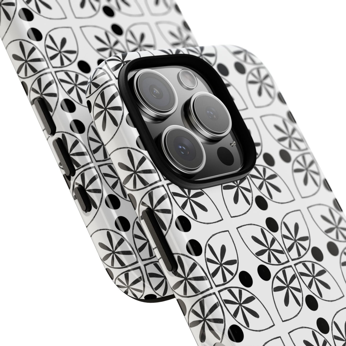 Black Flower Phone case - InkLovePrint