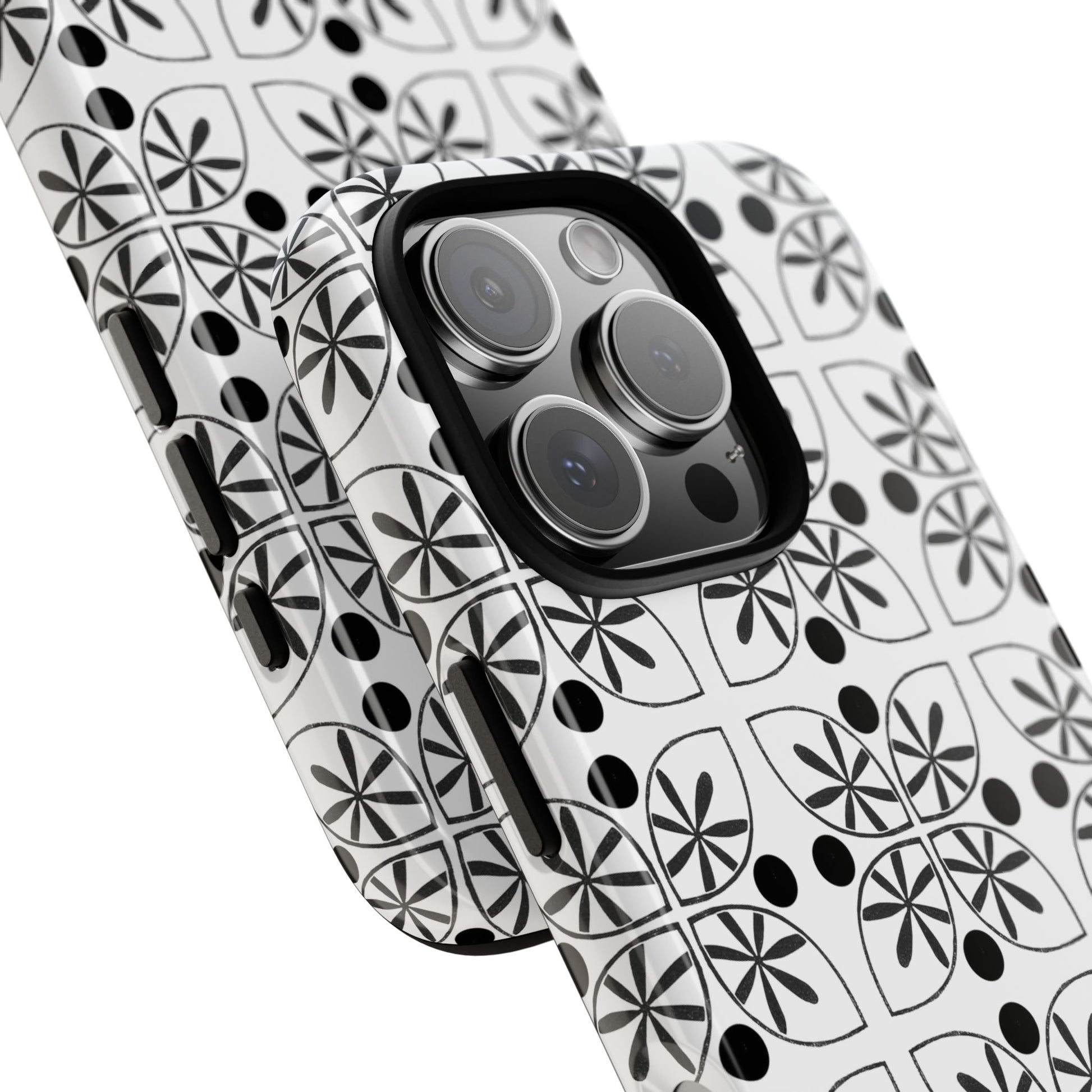 Black Flower Phone case - InkLovePrint