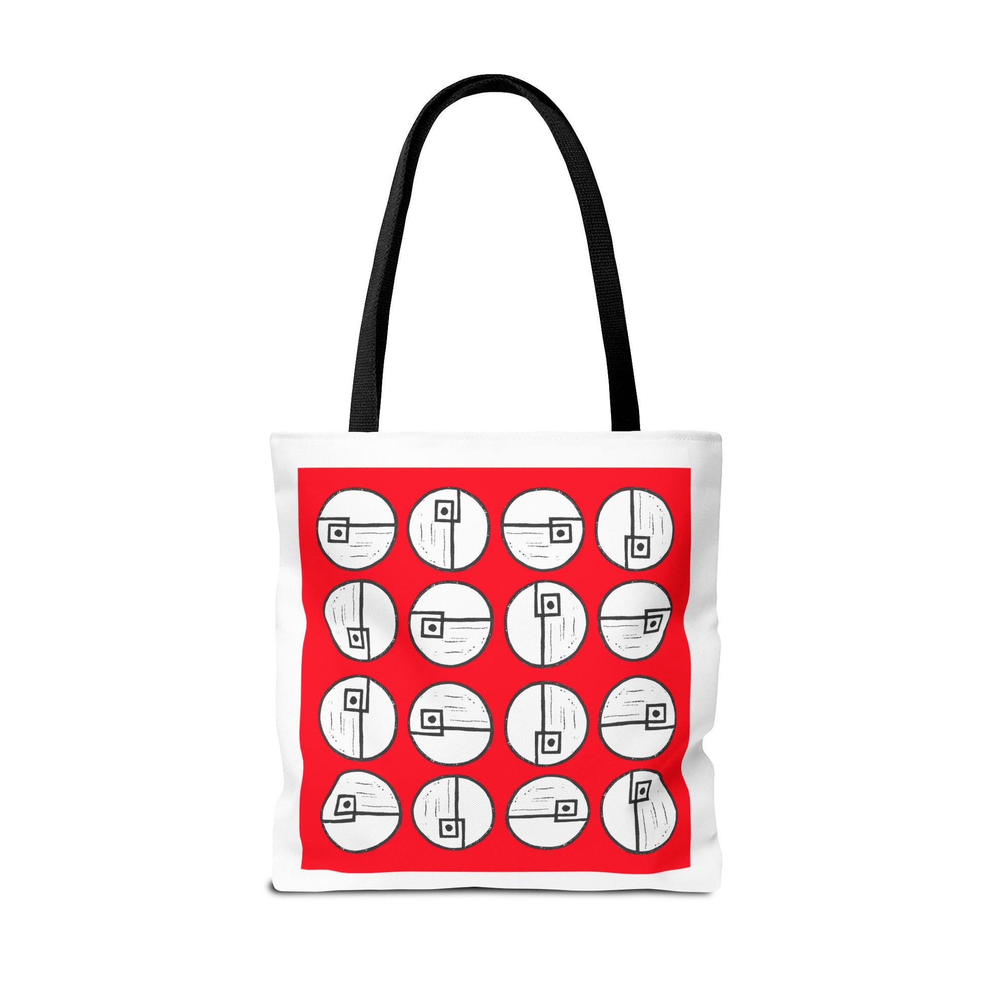 Rotating Rectangle Red Tote Bag - InkLovePrint