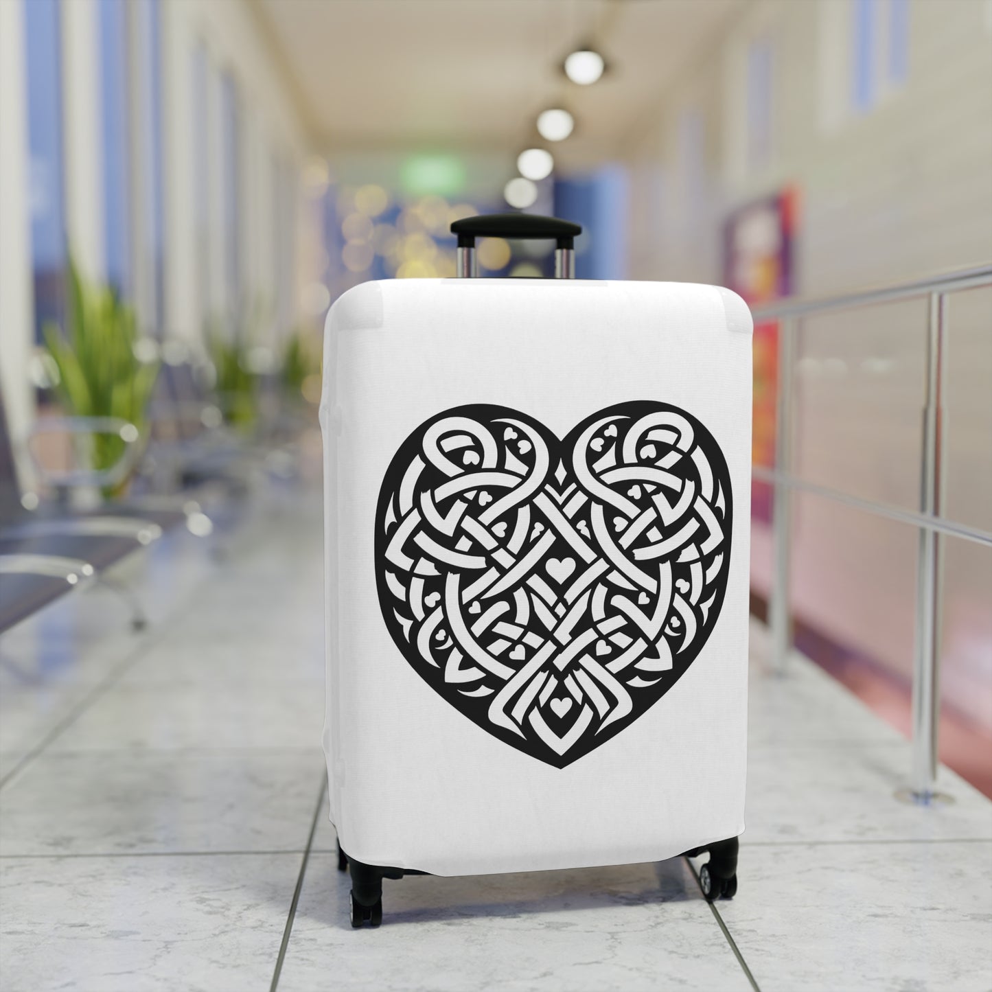 Celtic Valentine Luggage Cover - InkLovePrint