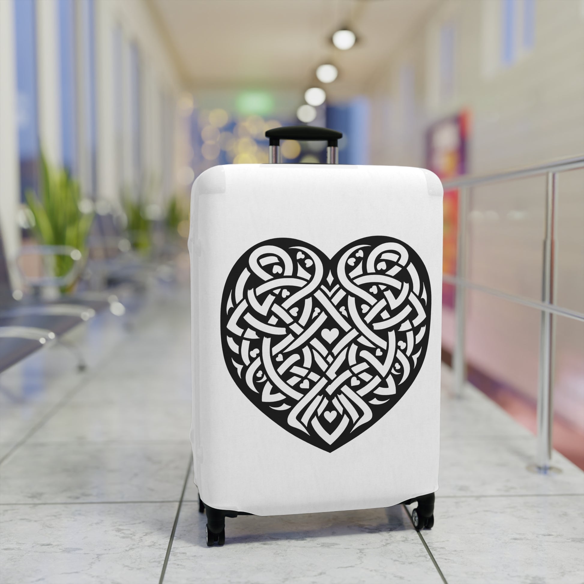 Celtic Valentine Luggage Cover - InkLovePrint