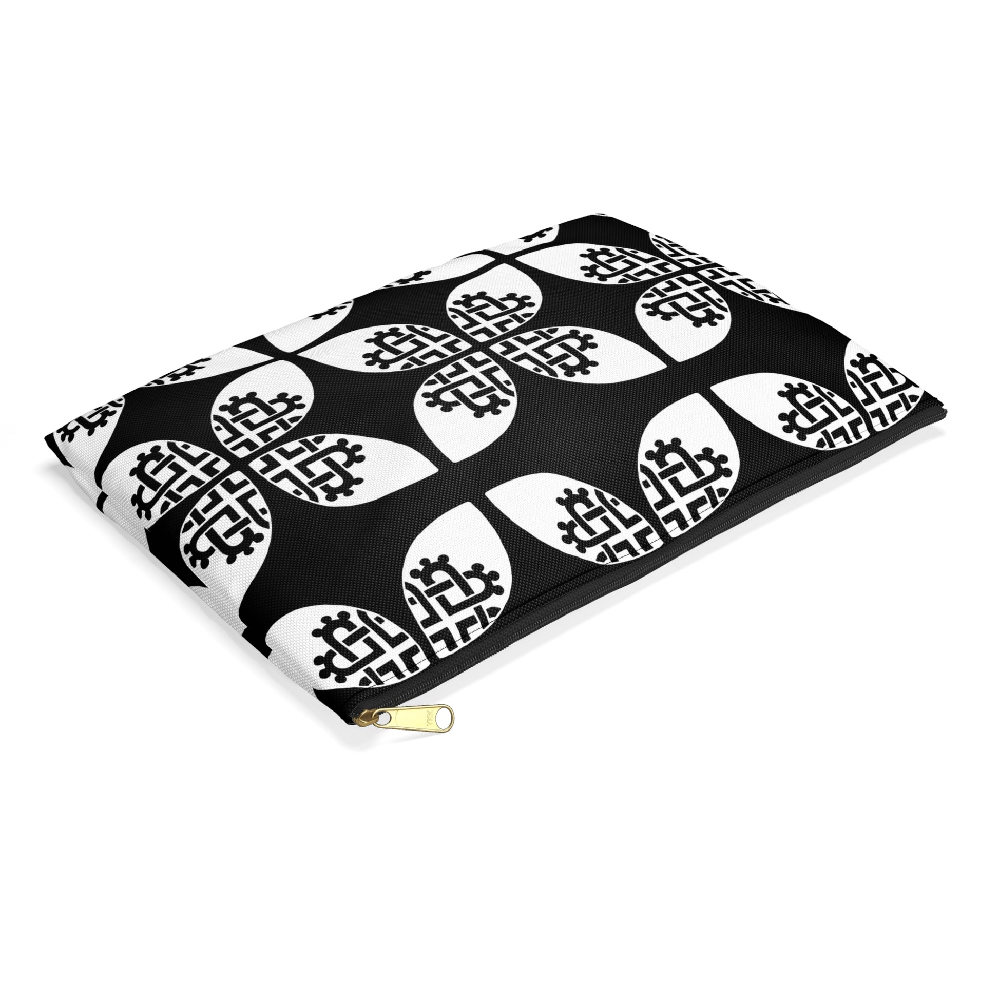 Celtic Heart Accessory Bag Black - InkLovePrint