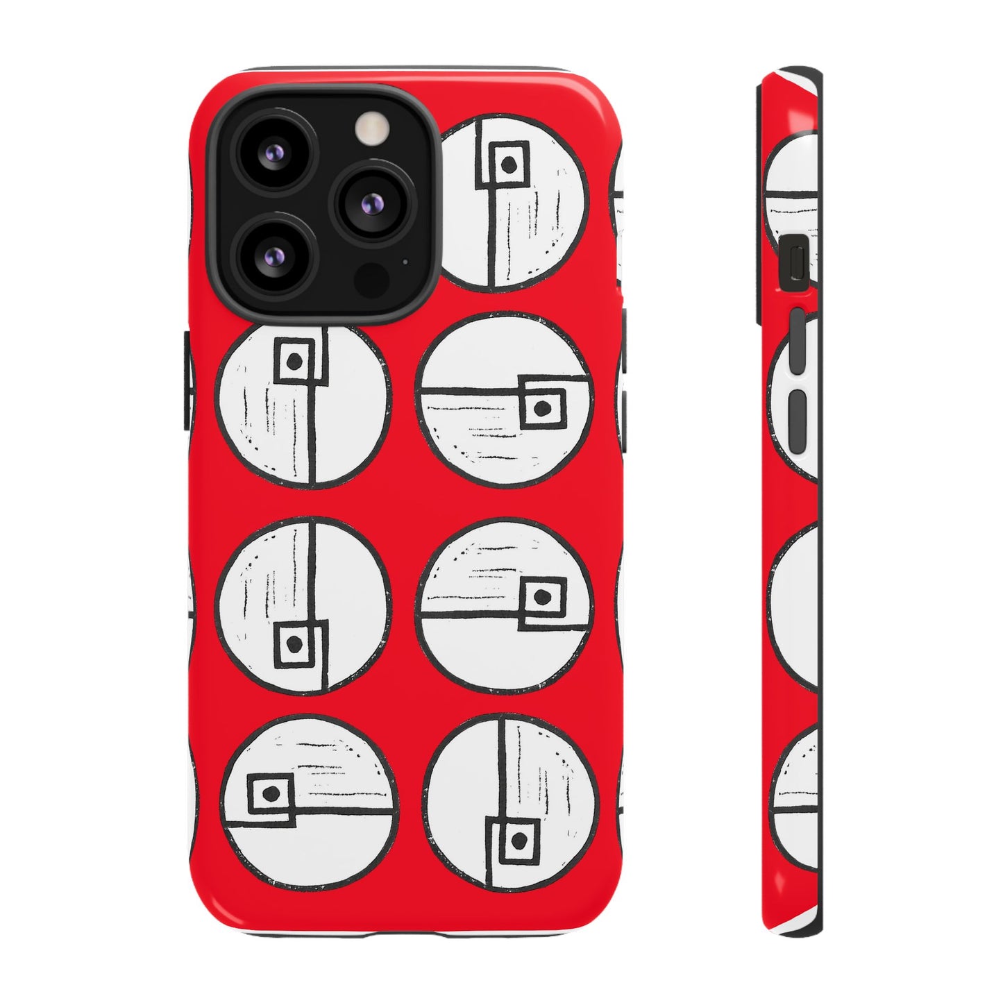 Rotating Rectangle Red - Phone case - InkLovePrint