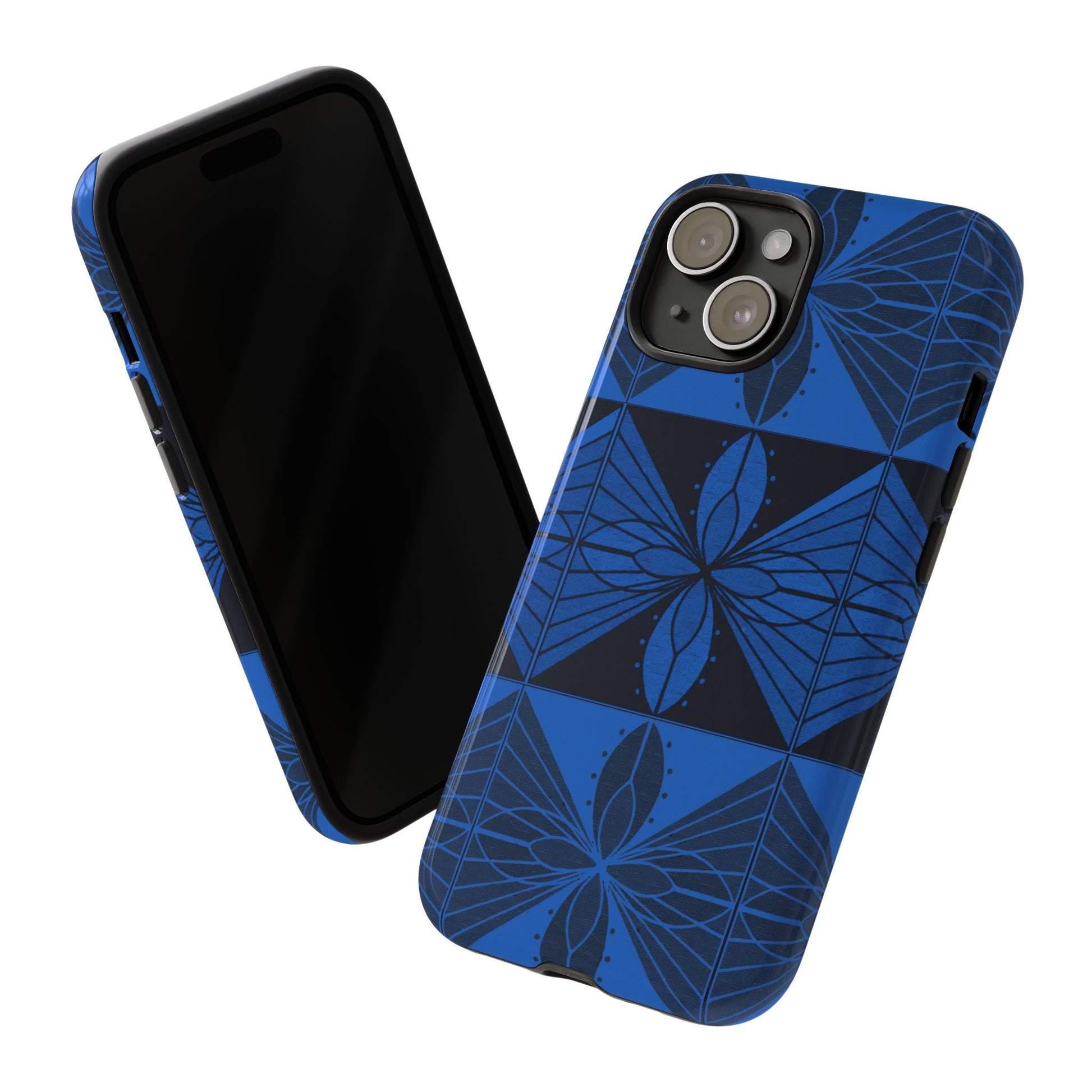 Geometric Blue 2 Phone case - InkLovePrint