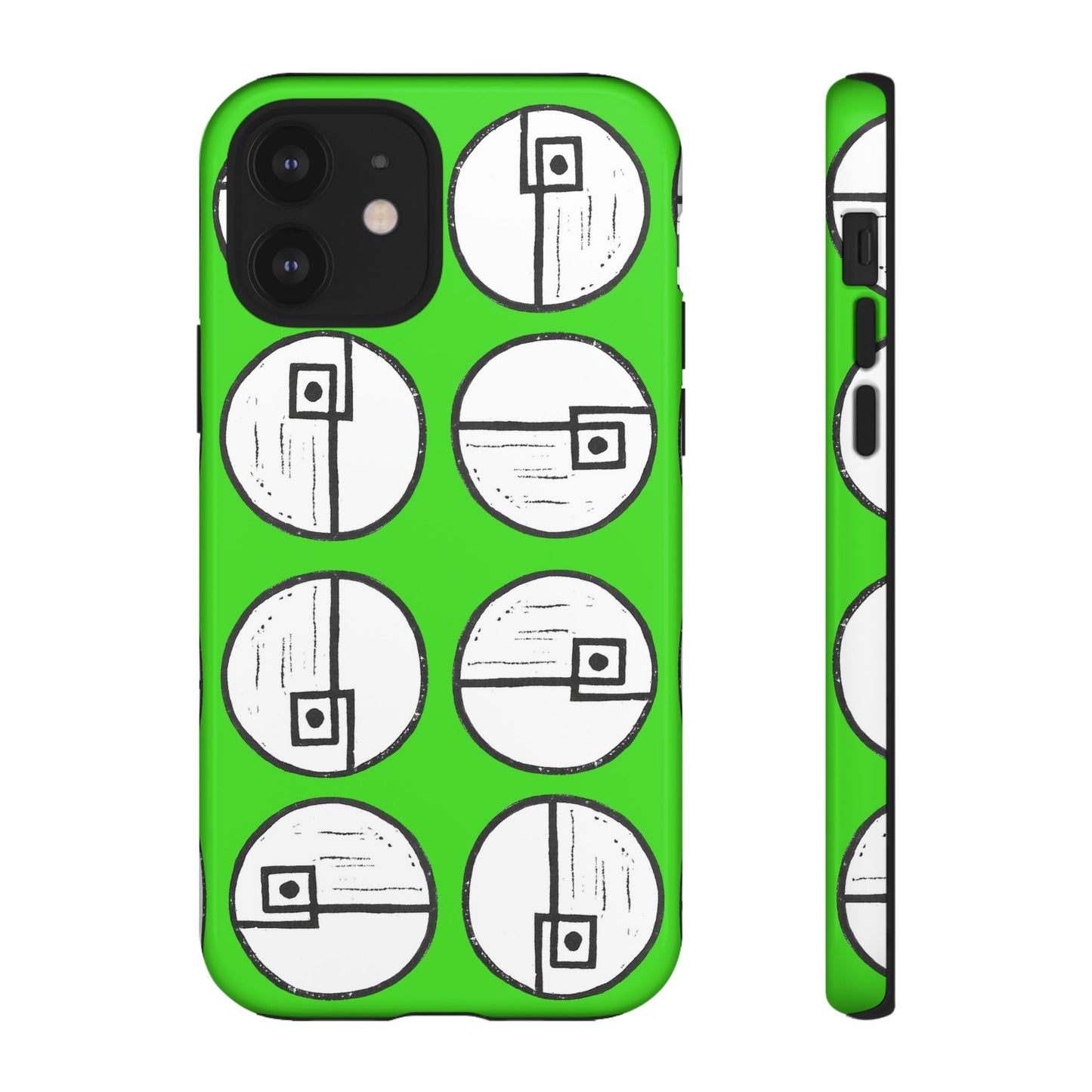 Rotating Rectangle Green Phone case - InkLovePrint
