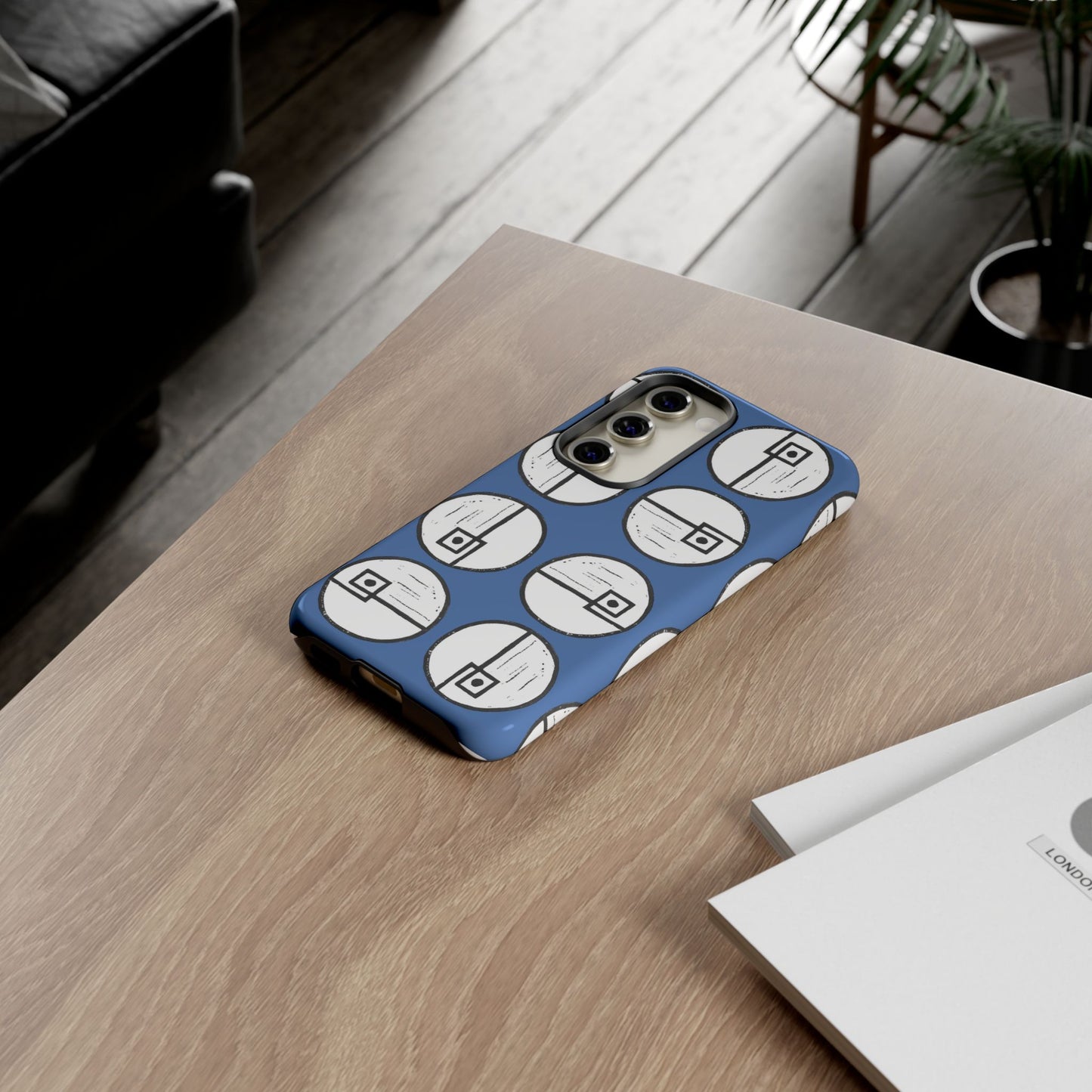 Rotating Rectangle Blue Phone case