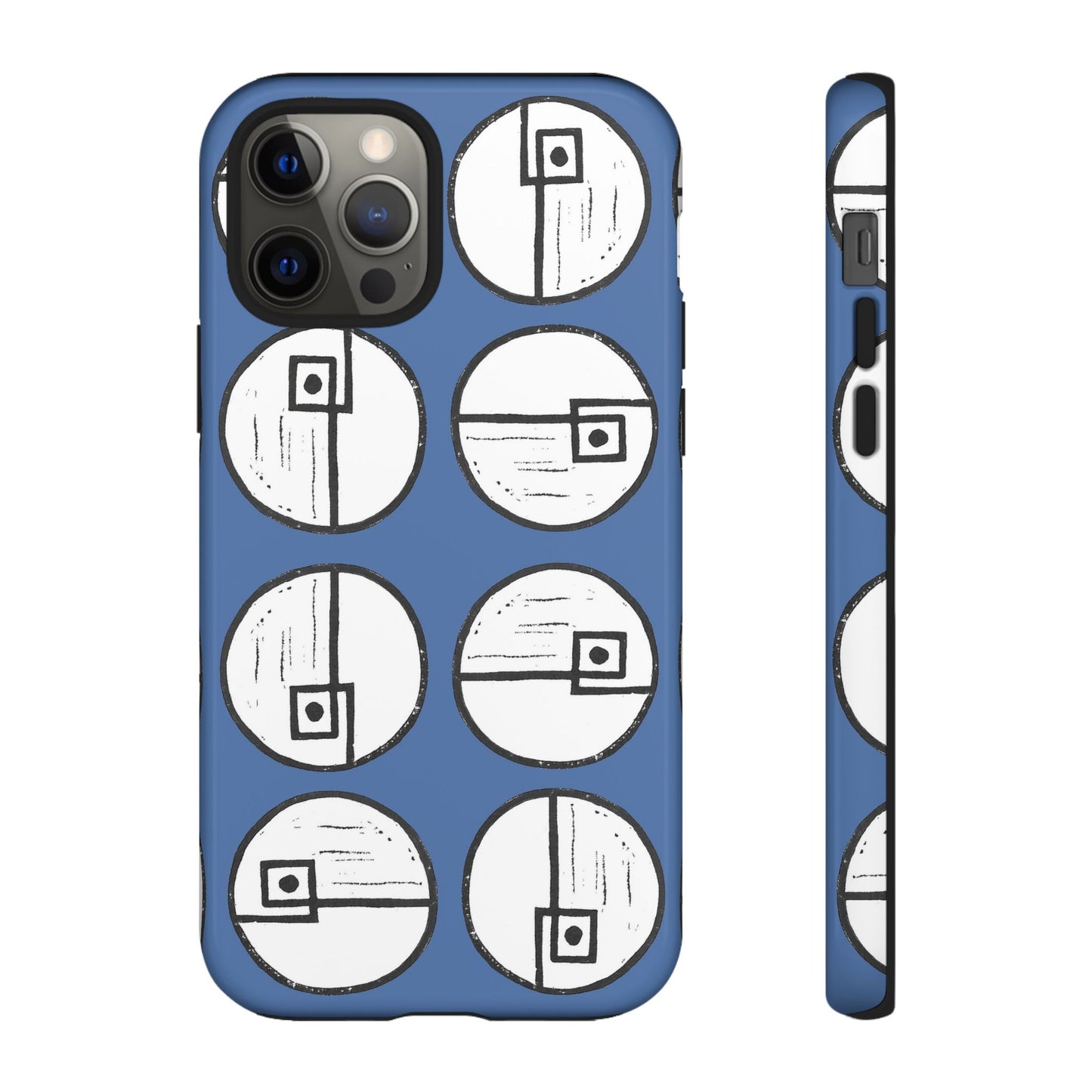 Rotating Rectangle Blue Phone case - InkLovePrint