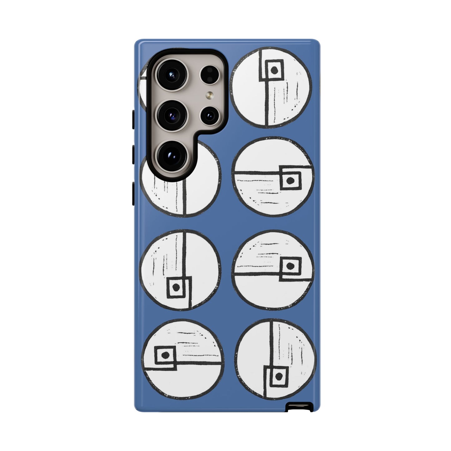 Rotating Rectangle Blue Phone case