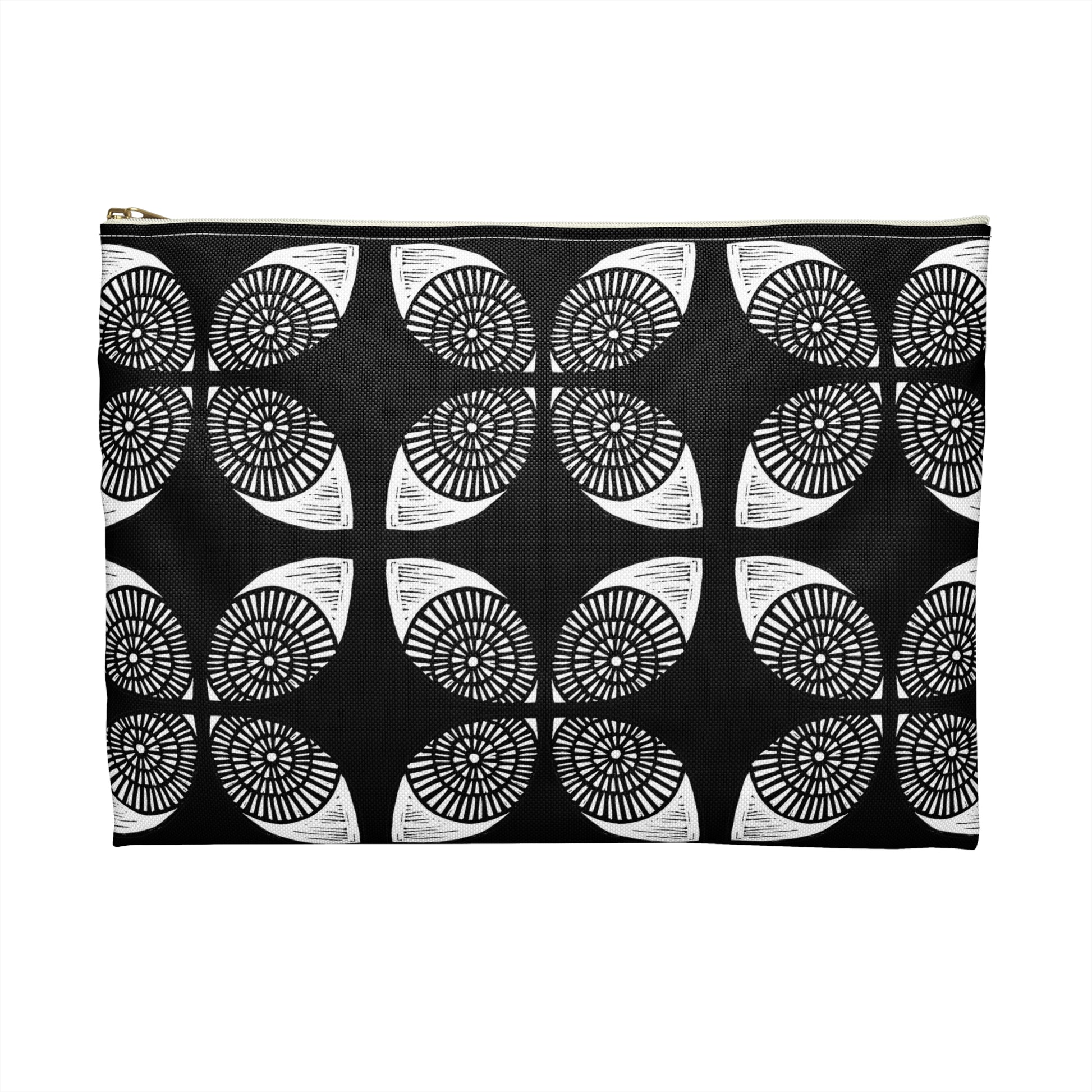 Circle Accessory Bag Black - InkLovePrint