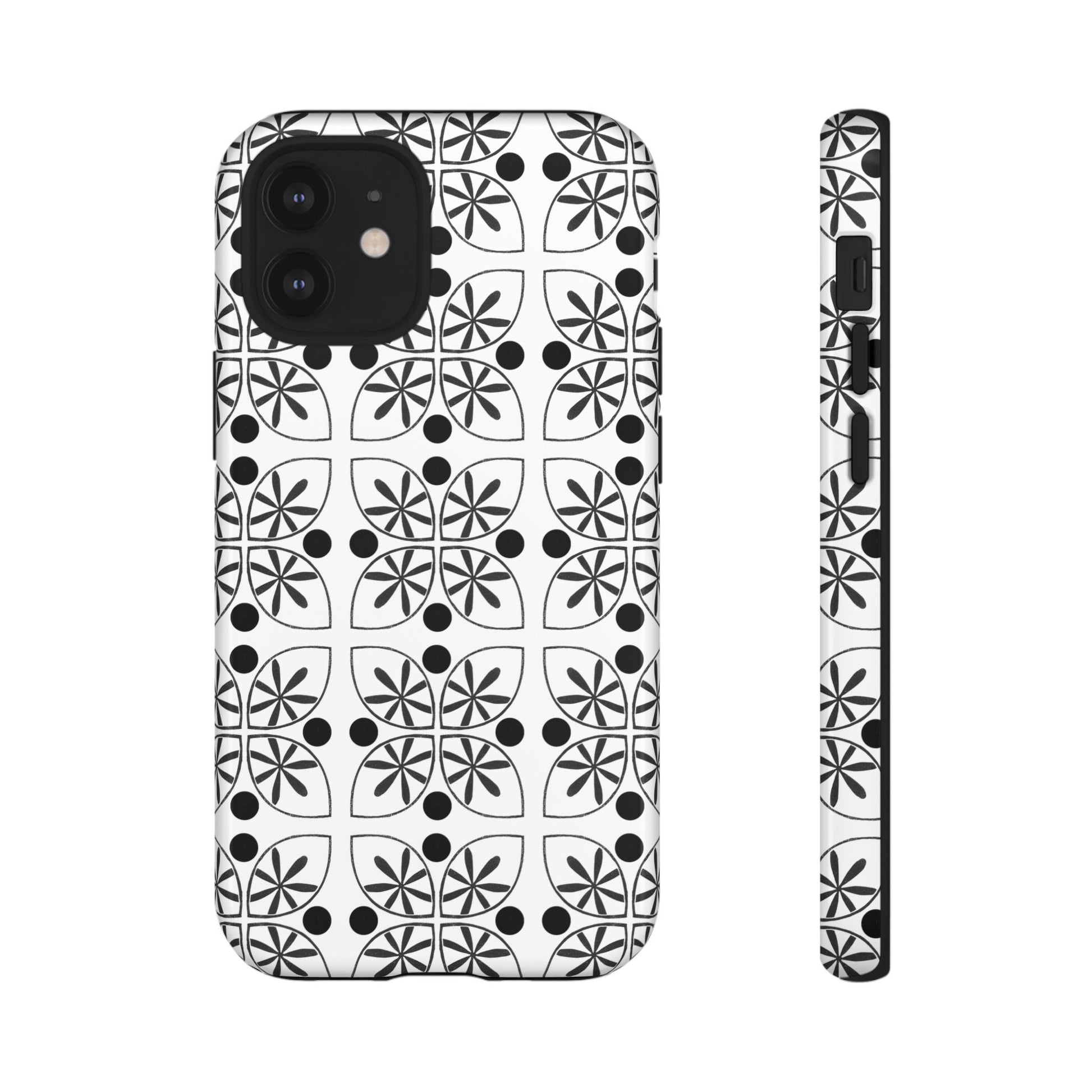 Black Flower Phone case - InkLovePrint