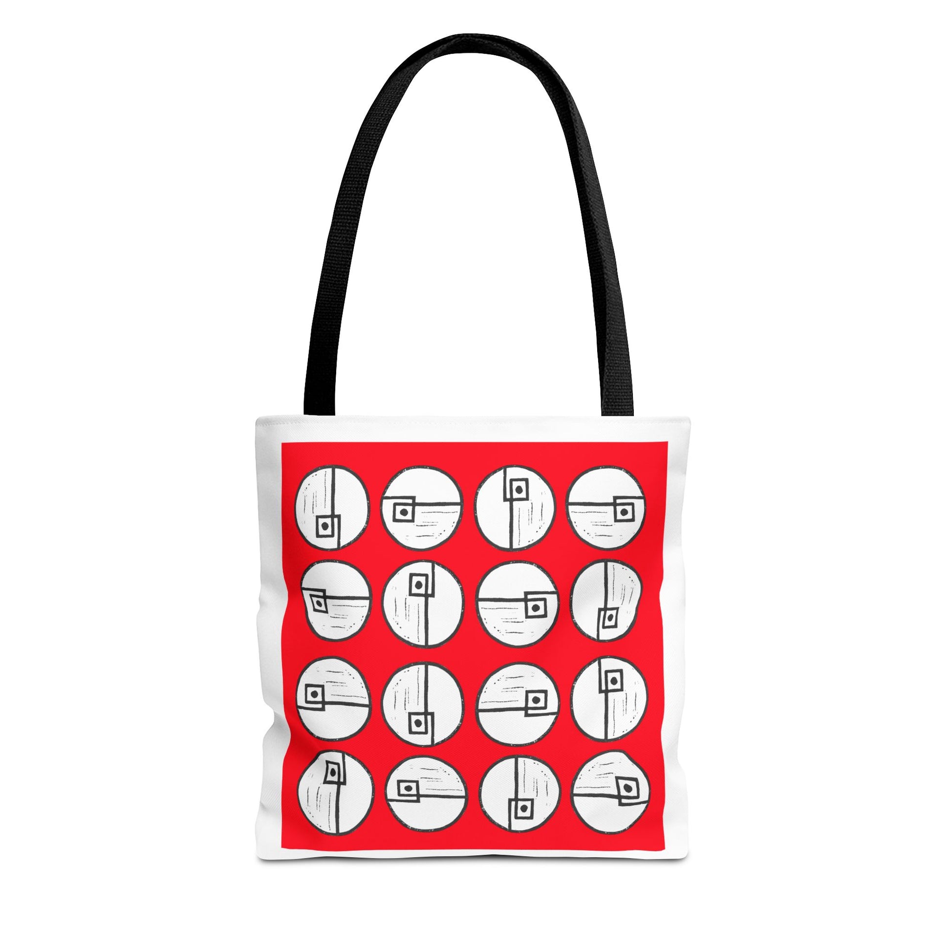 Rotating Rectangle Red Tote Bag - InkLovePrint