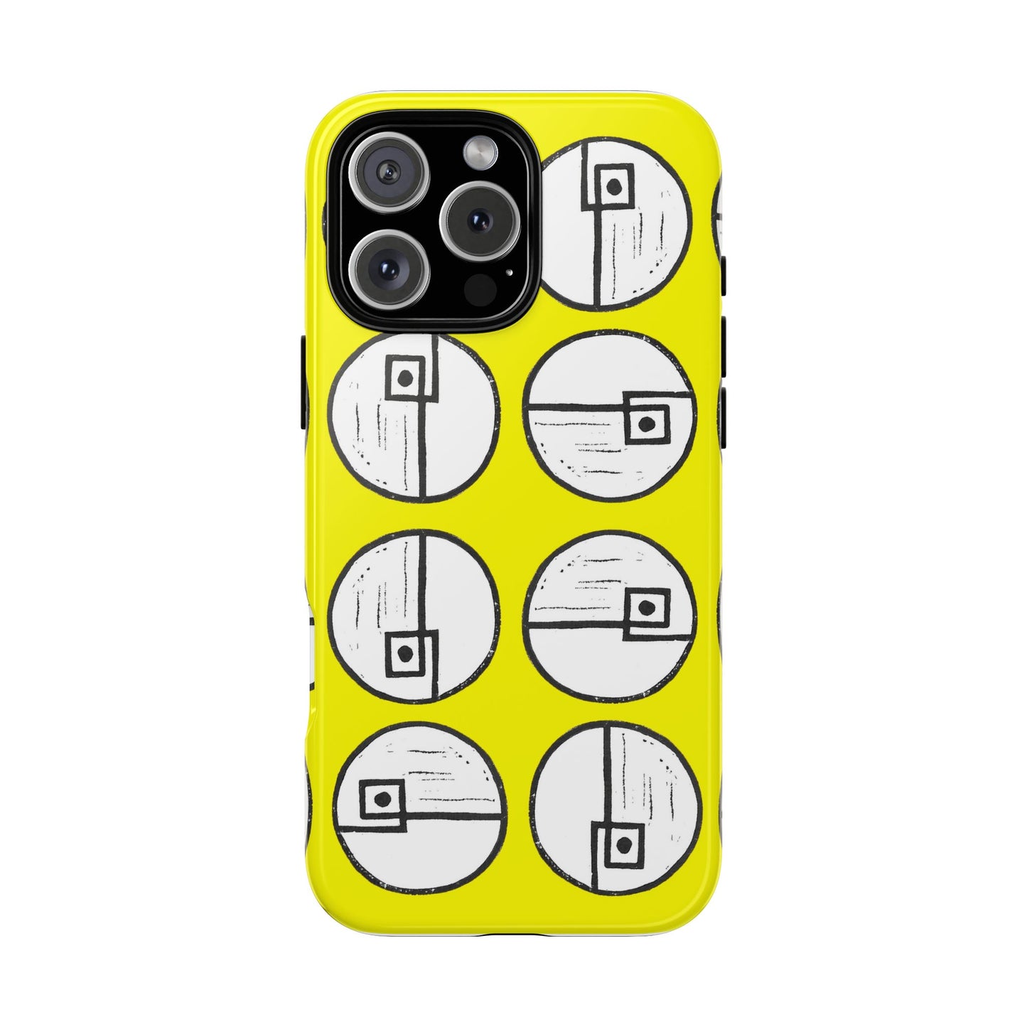 Rotating Rectangle Yellow Phone case - InkLovePrint