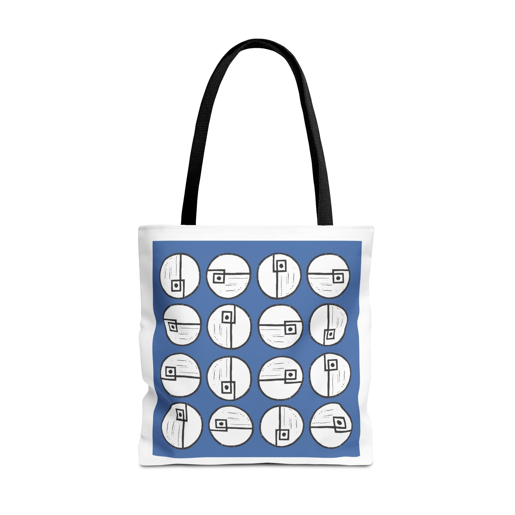 Rotating Rectangle Blue Tote Bag - InkLovePrint