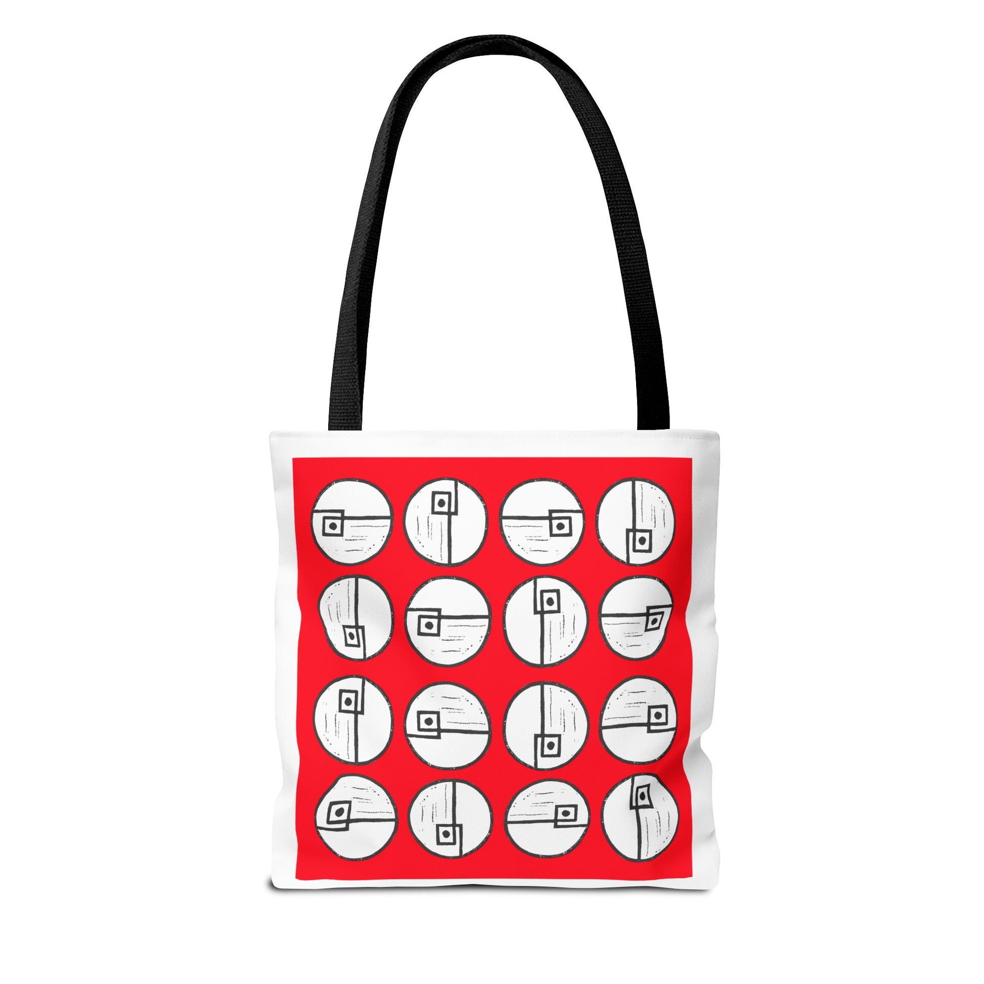 Rotating Rectangle Red Tote Bag - InkLovePrint